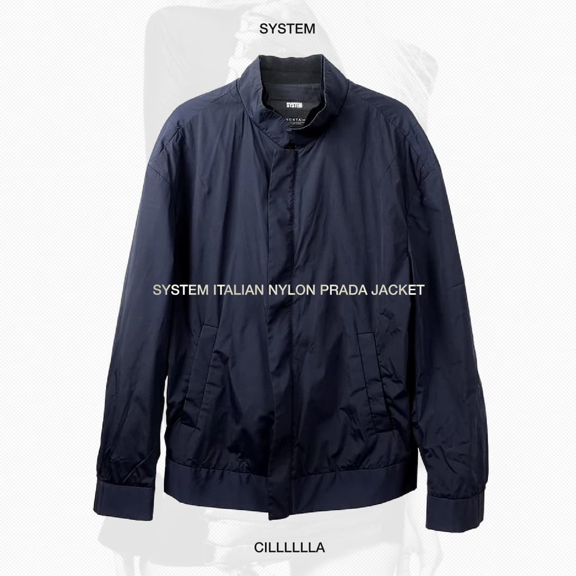 [M,95] SYSTEM 이태리 나일론 프라다 자켓 상품이미지1