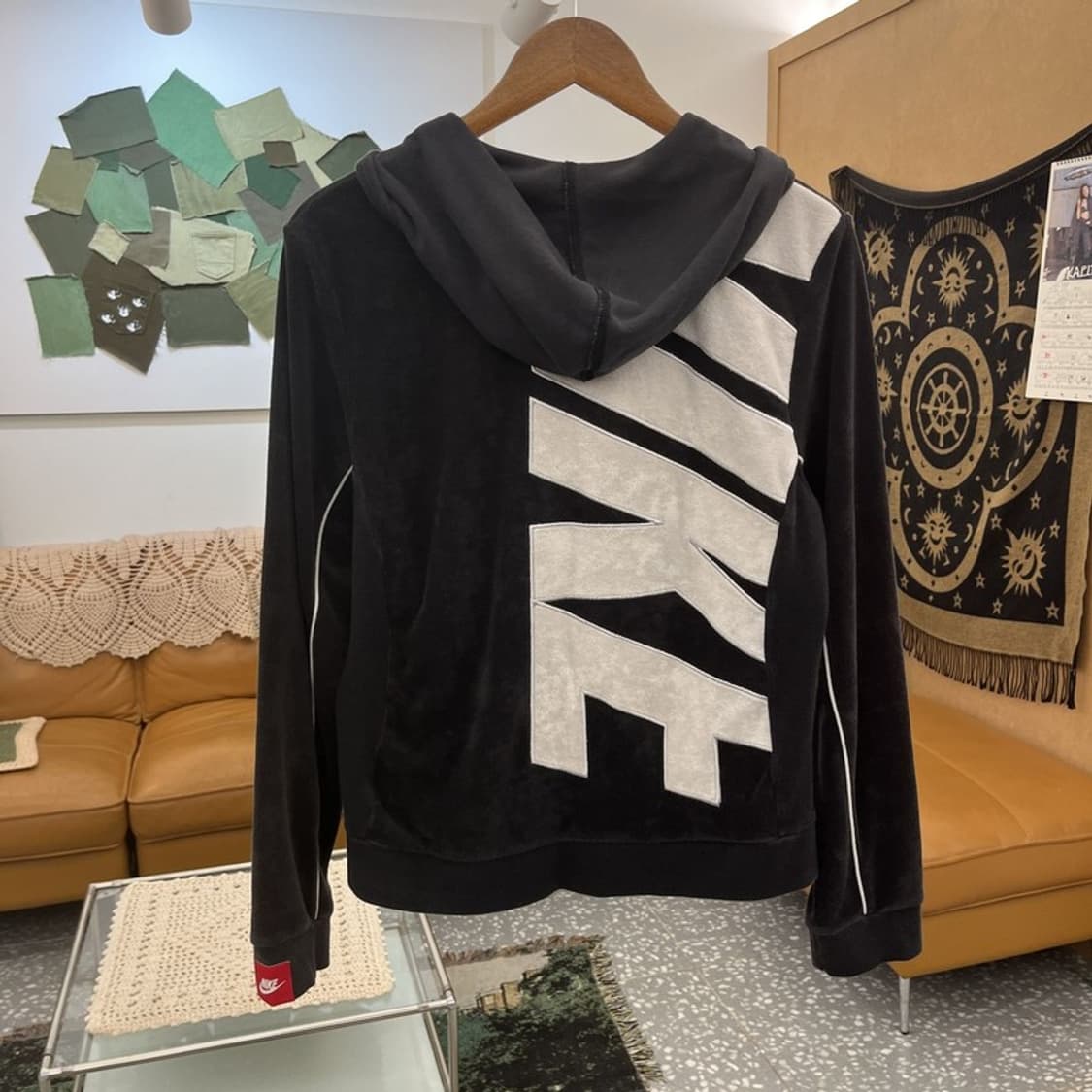 나이키 캐주얼 스포티 스트릿 펑크 벨벳 후드집업 XL C12530 상품이미지4