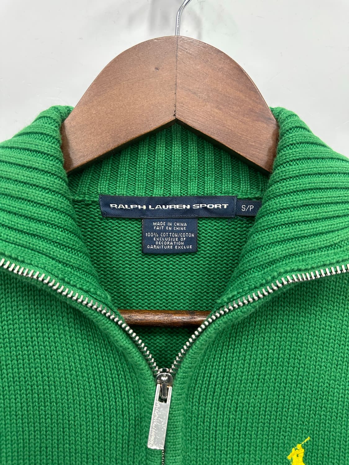 폴로 그린 니트 집업  상품이미지2