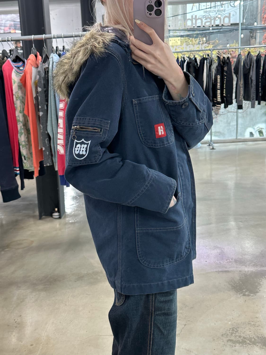 히스테릭글래머 90s 래빗퍼 후디드 자켓 상품이미지3