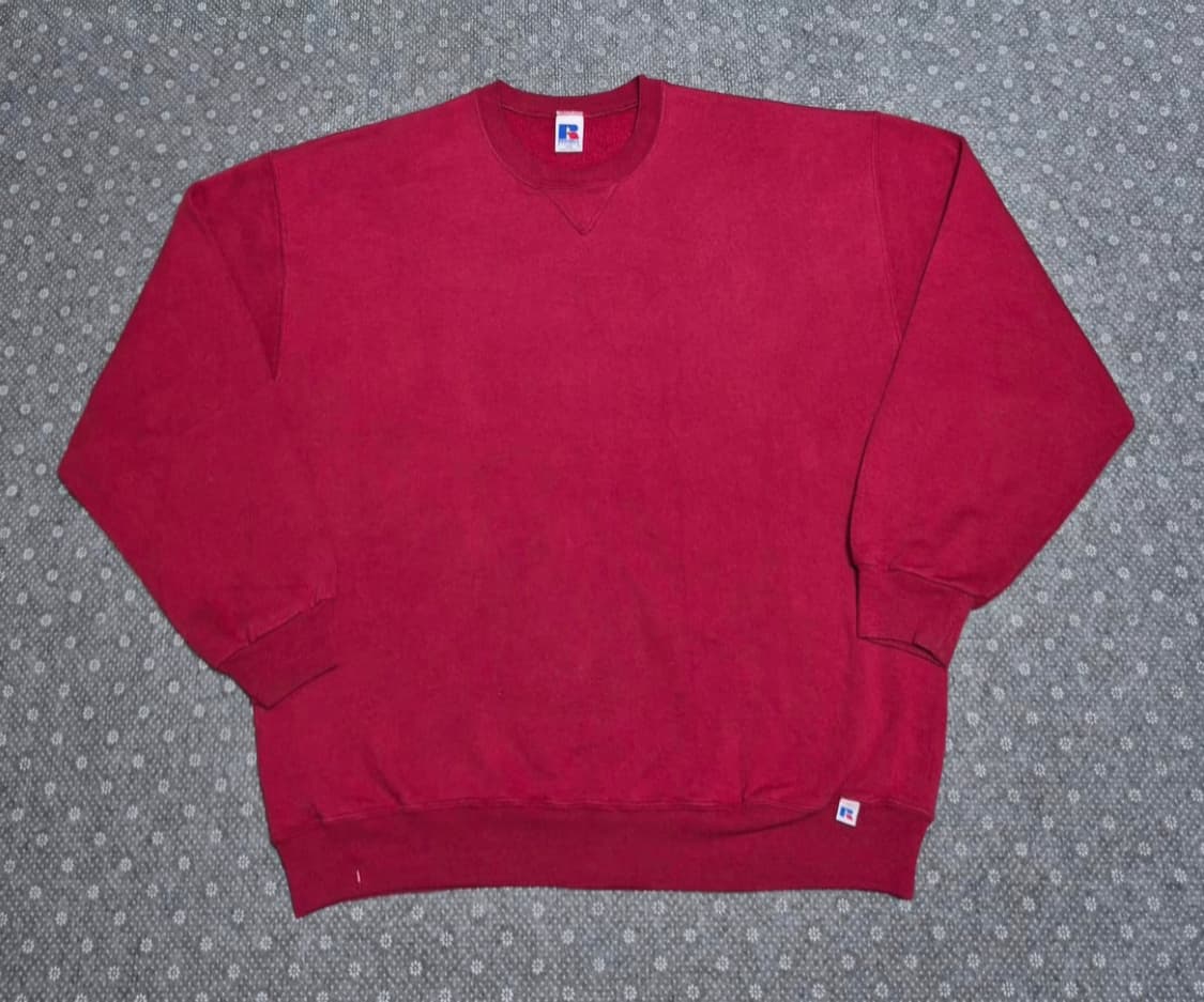 [XXL]90s MEXICO Made 러셀 버건디 스웻 -6 상품이미지1
