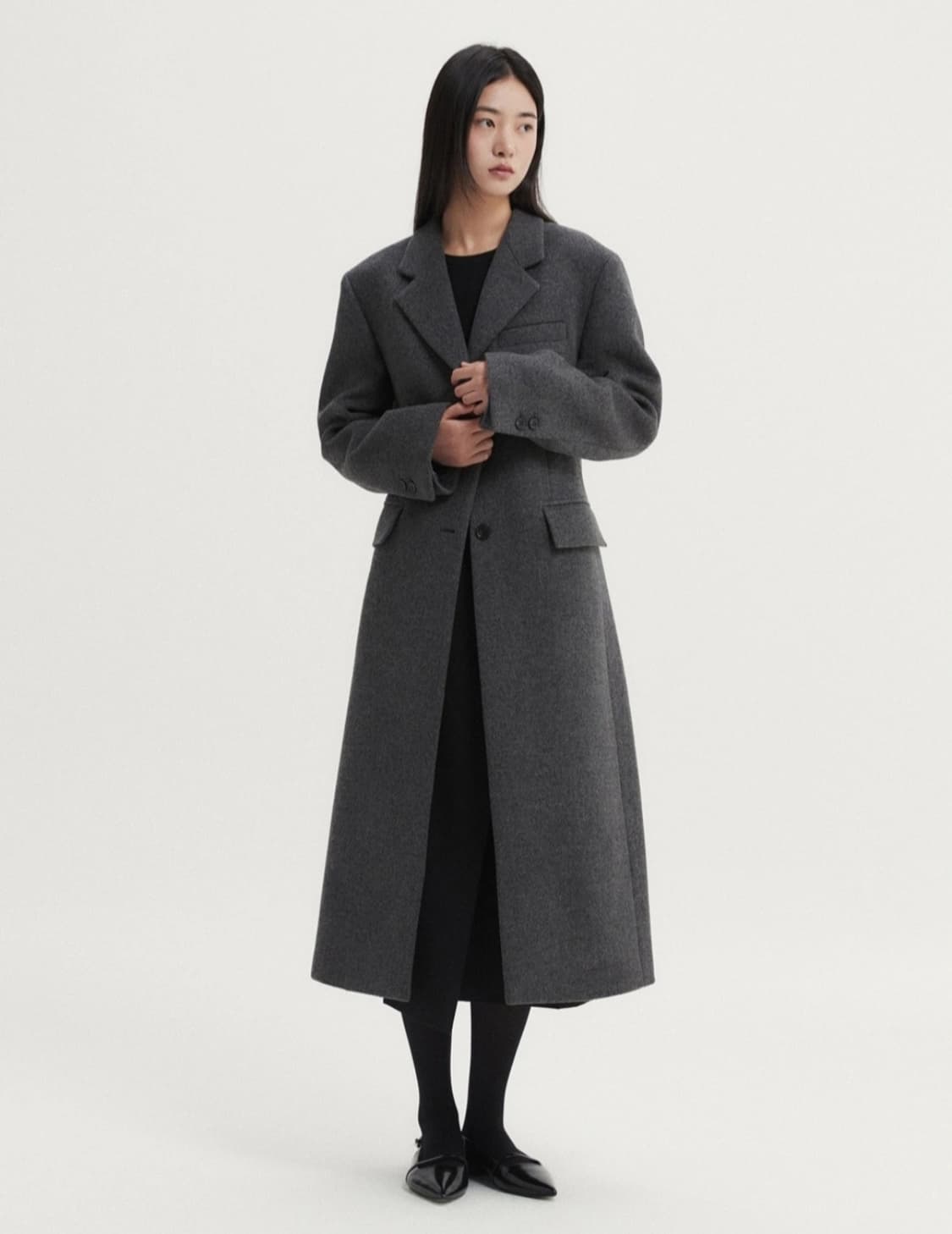 EAAH TAILORING WOOL COAT NAVY 이아 코트 상품이미지7