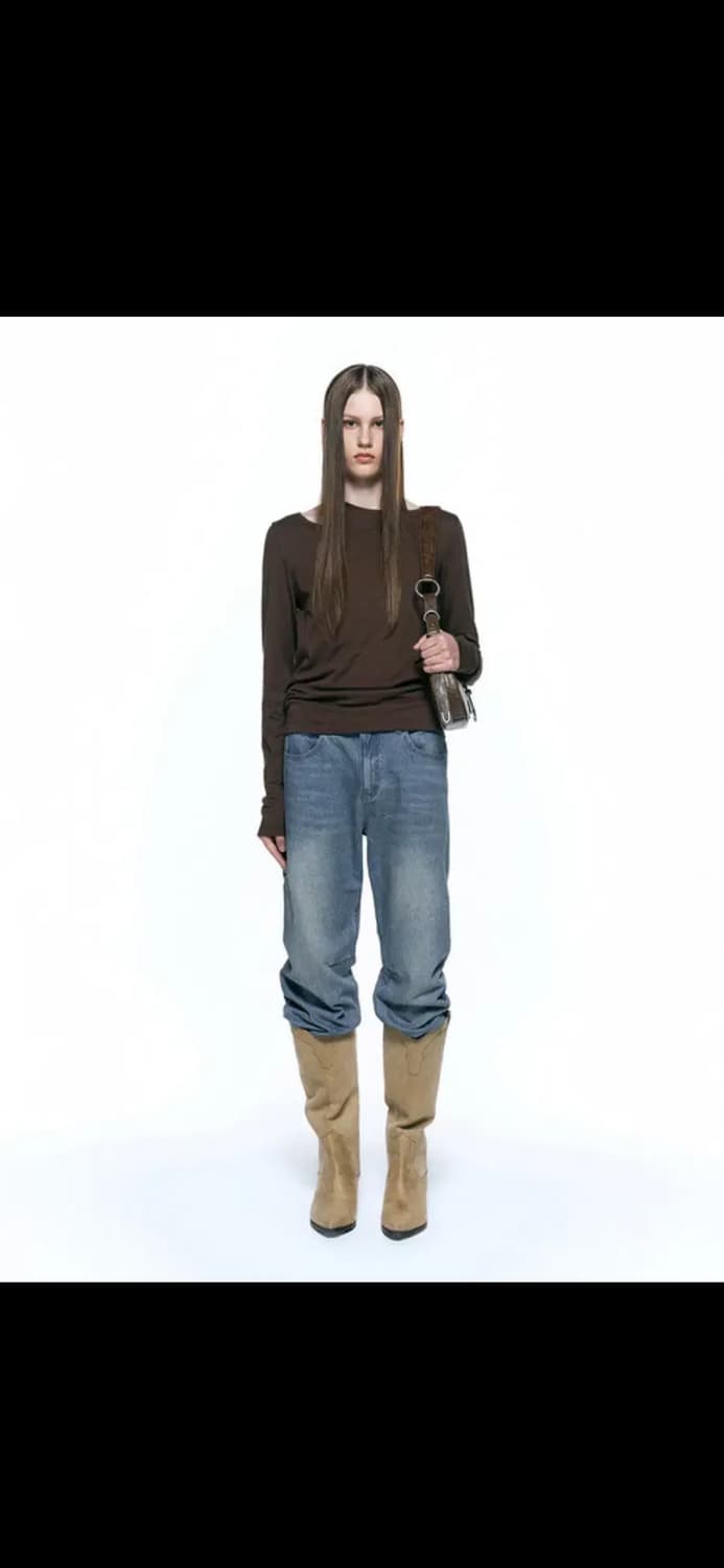 인사일런스 우먼 홀터 레이어드탑 브라운 M 상품이미지1