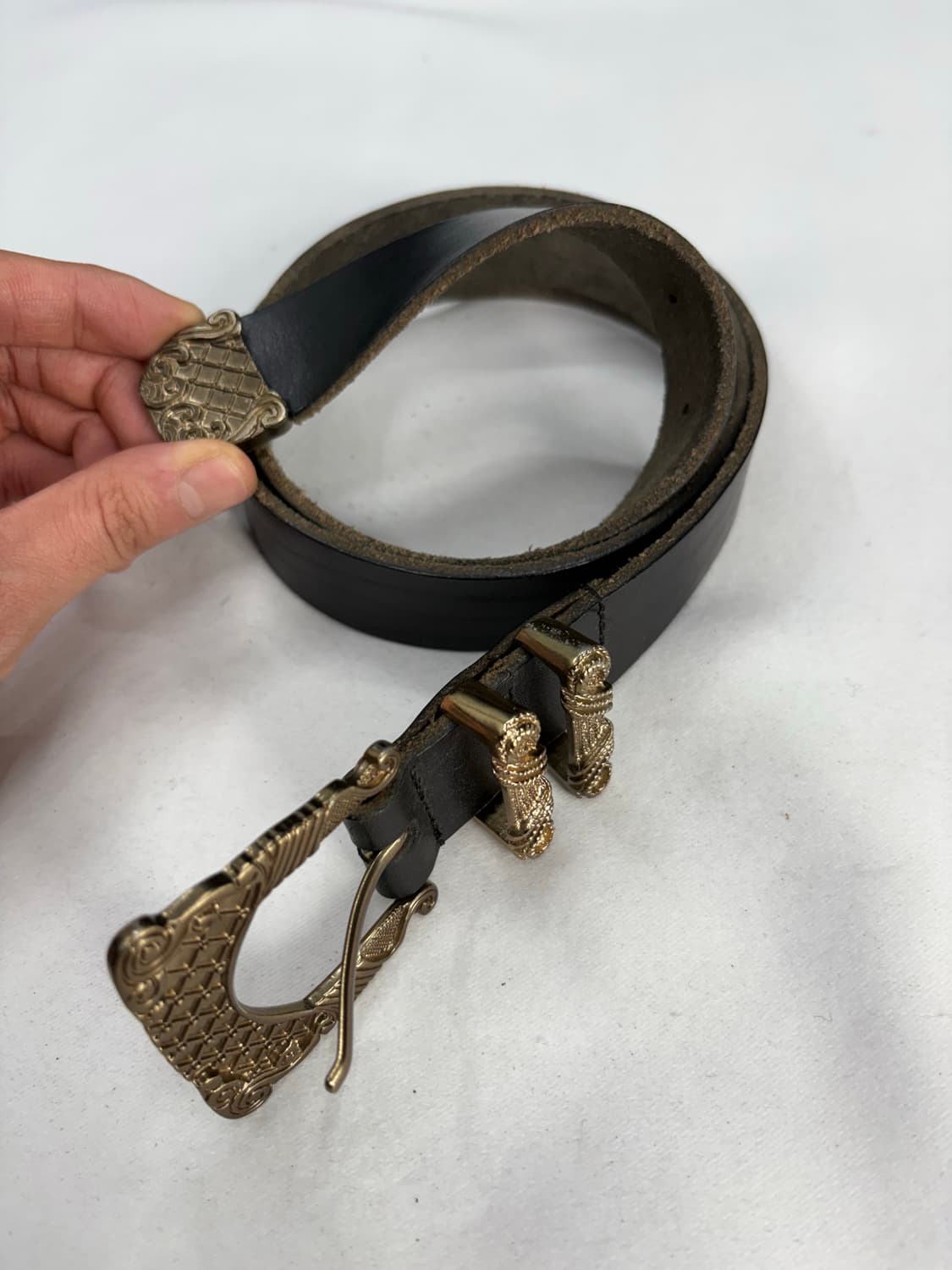 빈티지 웨스턴 콜드 버클 벨트 상품이미지2