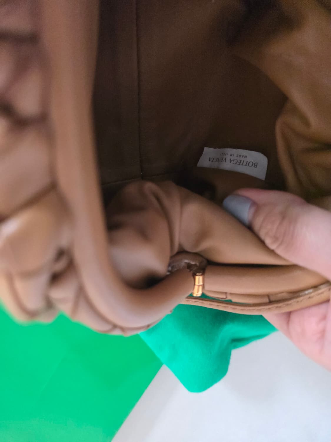 정품 보테가베네타 만두백 카멜 상품이미지10