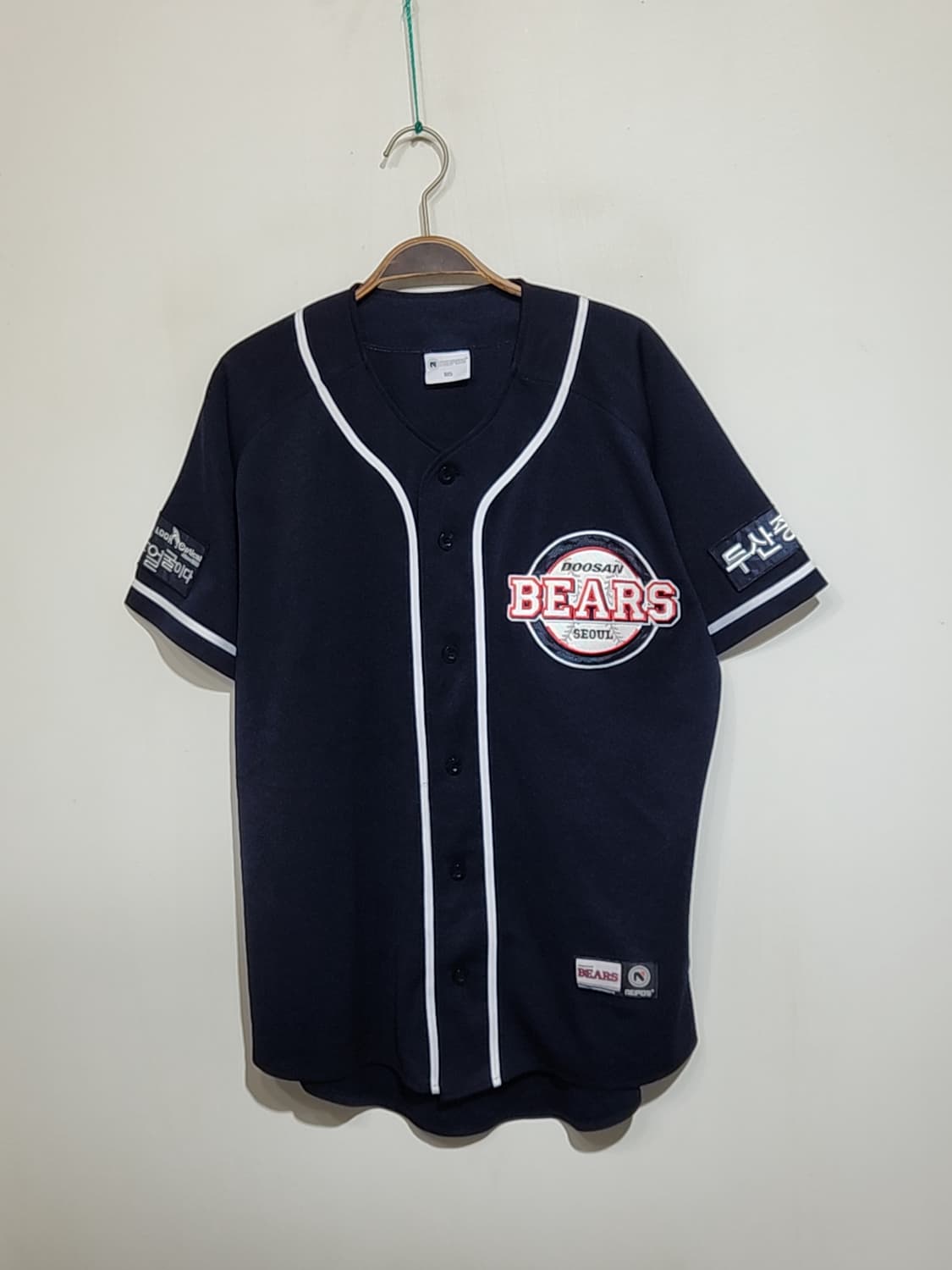 (105) 두산베어스 야구져지 반팔 장원준 마킹 유니폼  상품이미지1