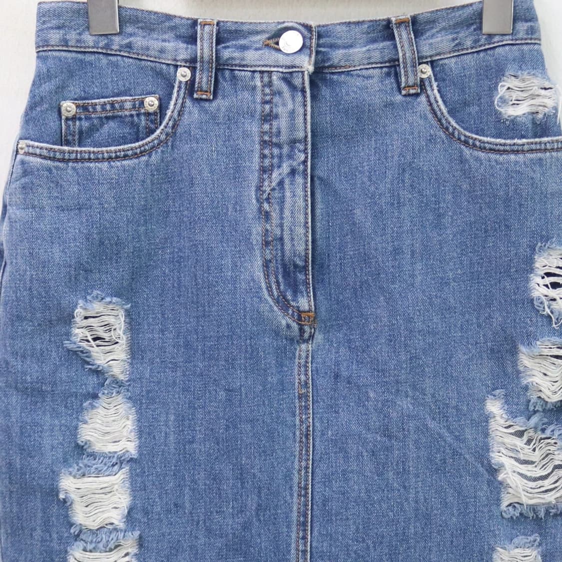 ANN DEMEULEMEESTER 데님 데미지 스커트 66400 상품이미지3