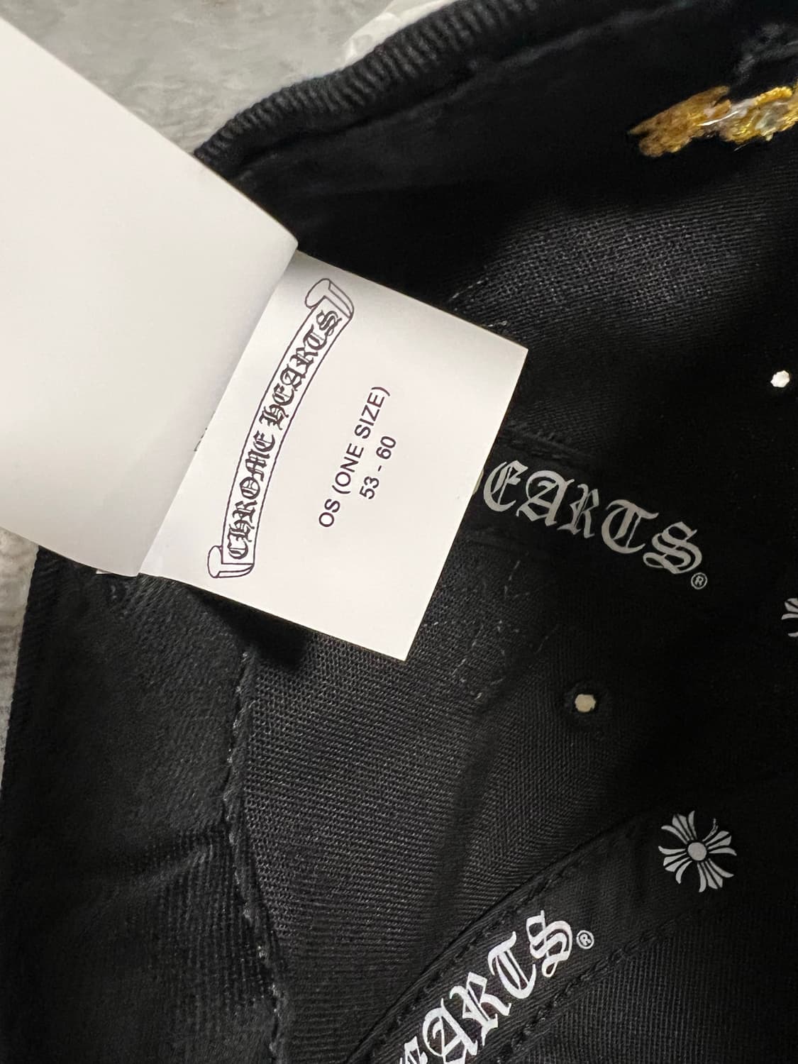 크롬하츠 크로스패치 캡 블랙 상품이미지3