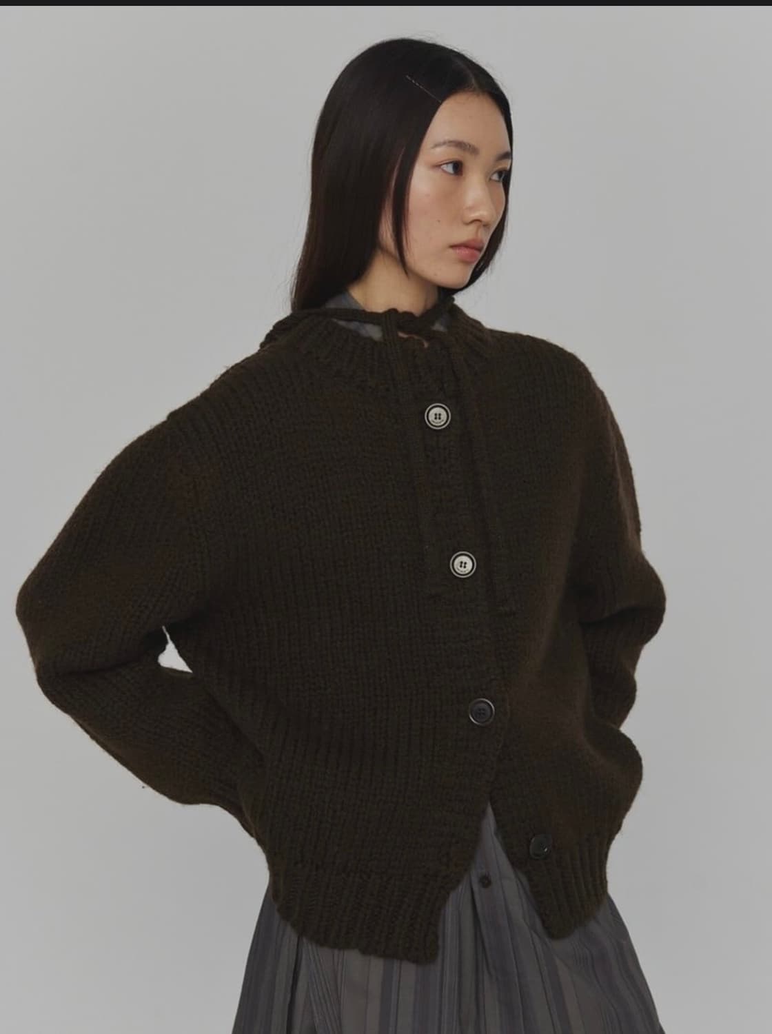 아모멘토 핸드니티드 가디건 상품이미지2