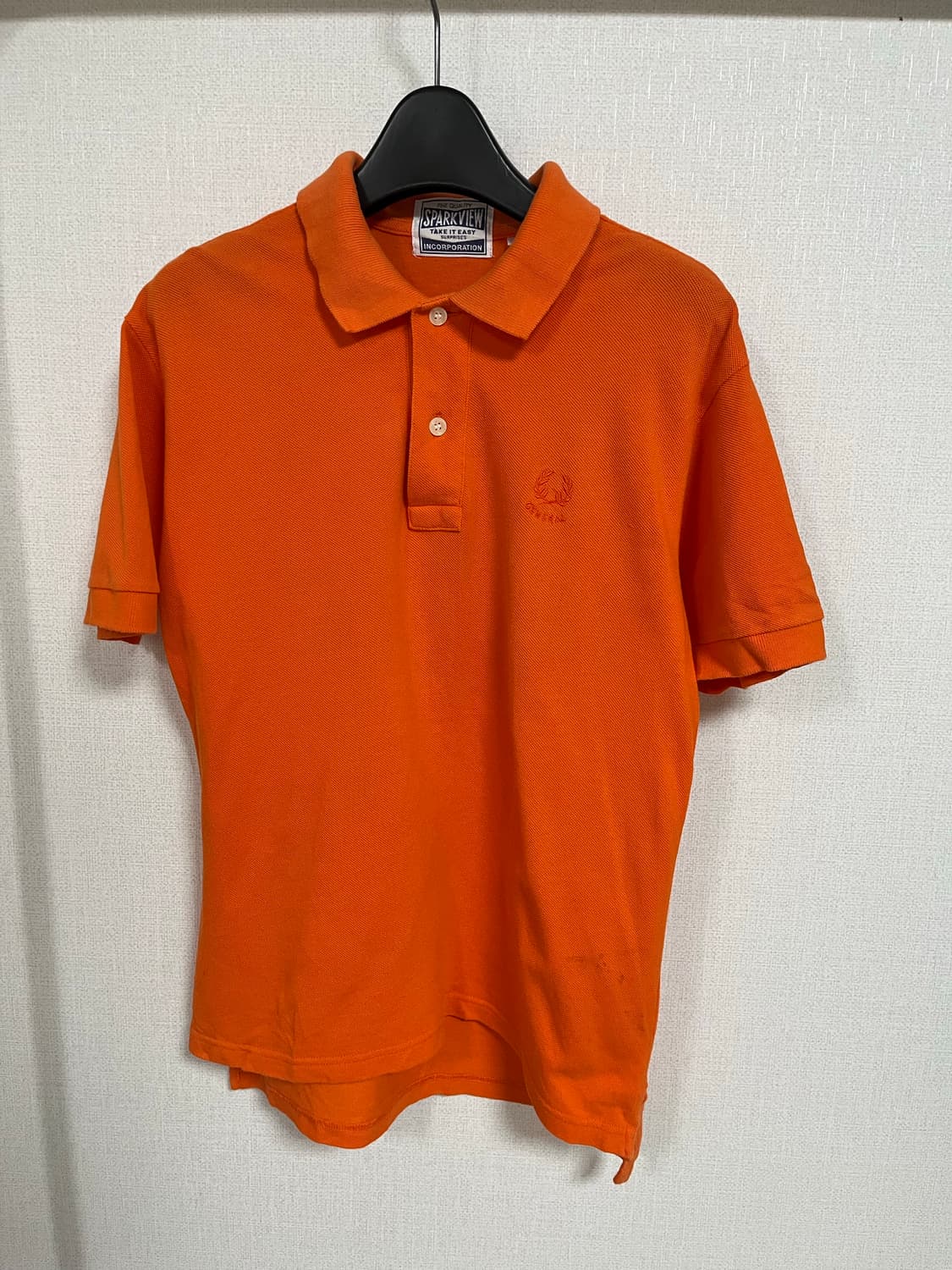 일본 브랜드 오렌지 반팔 카라티 M 상품이미지1