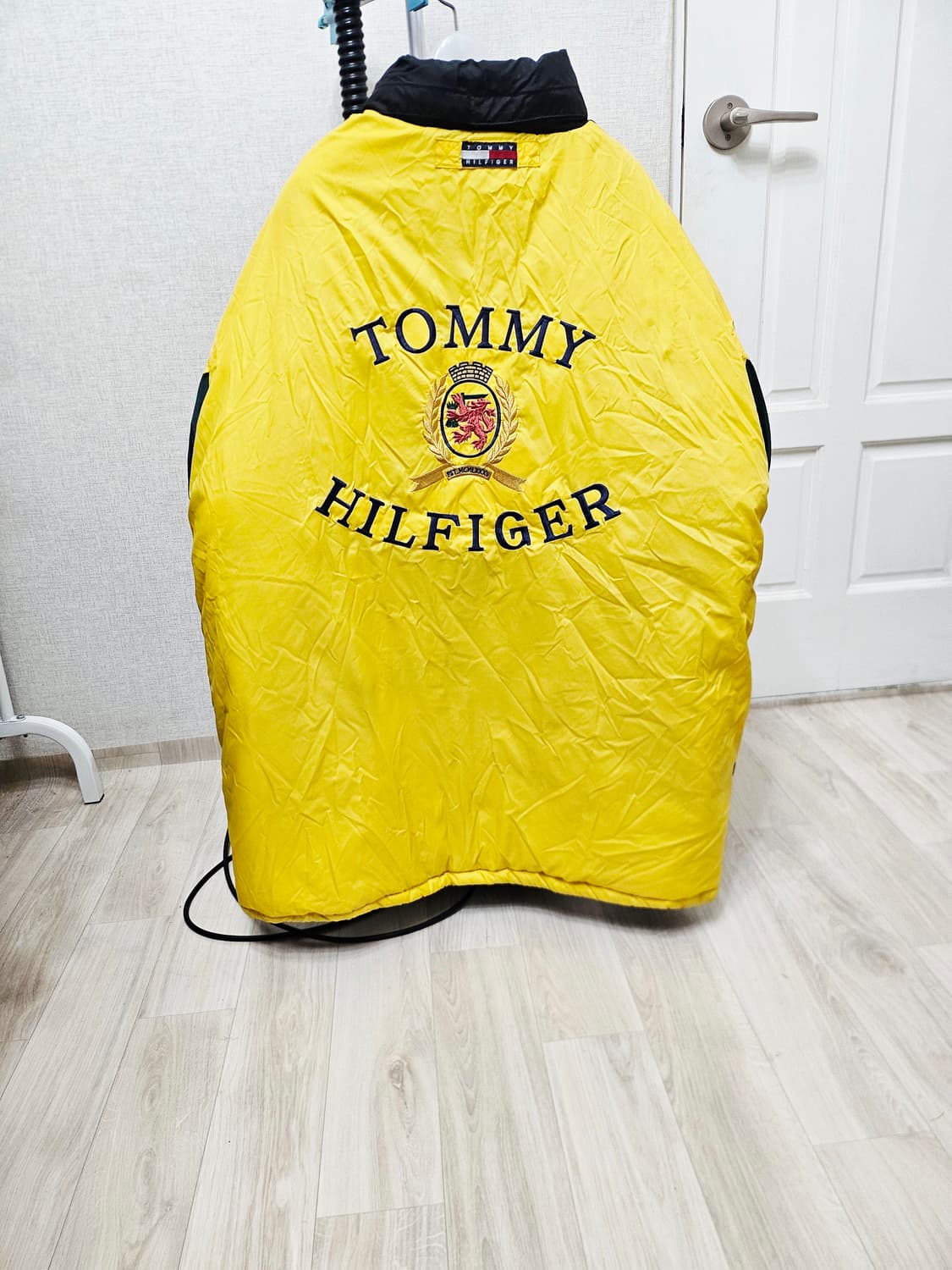 (110~120)2XL☆우주매물☆타미힐피거올드스쿨 컬러블럭 배색빅자수패딩 상품이미지6