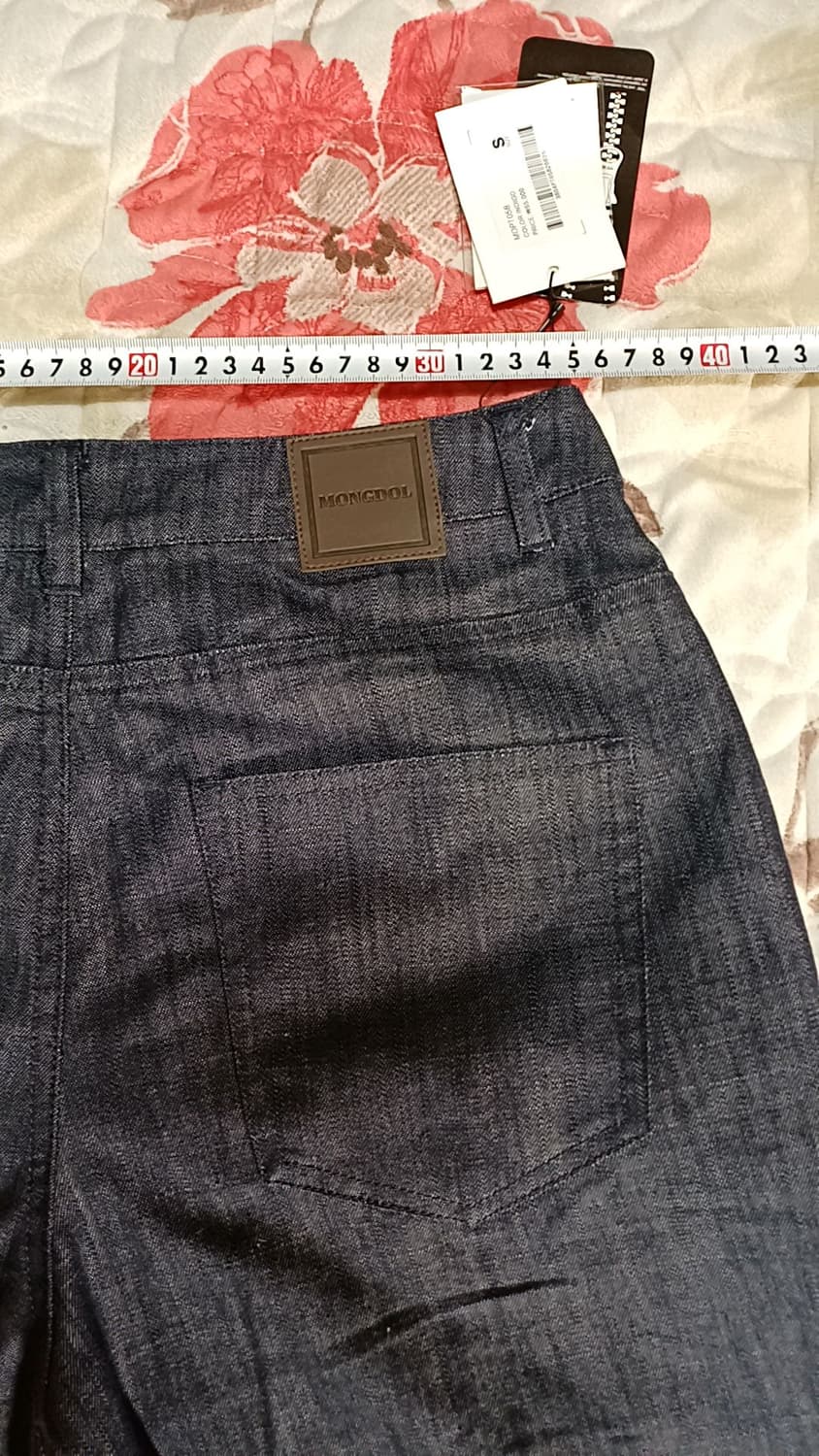 몽돌 미사용 와이드여름데님팬츠 27인치 기장102 상품이미지8