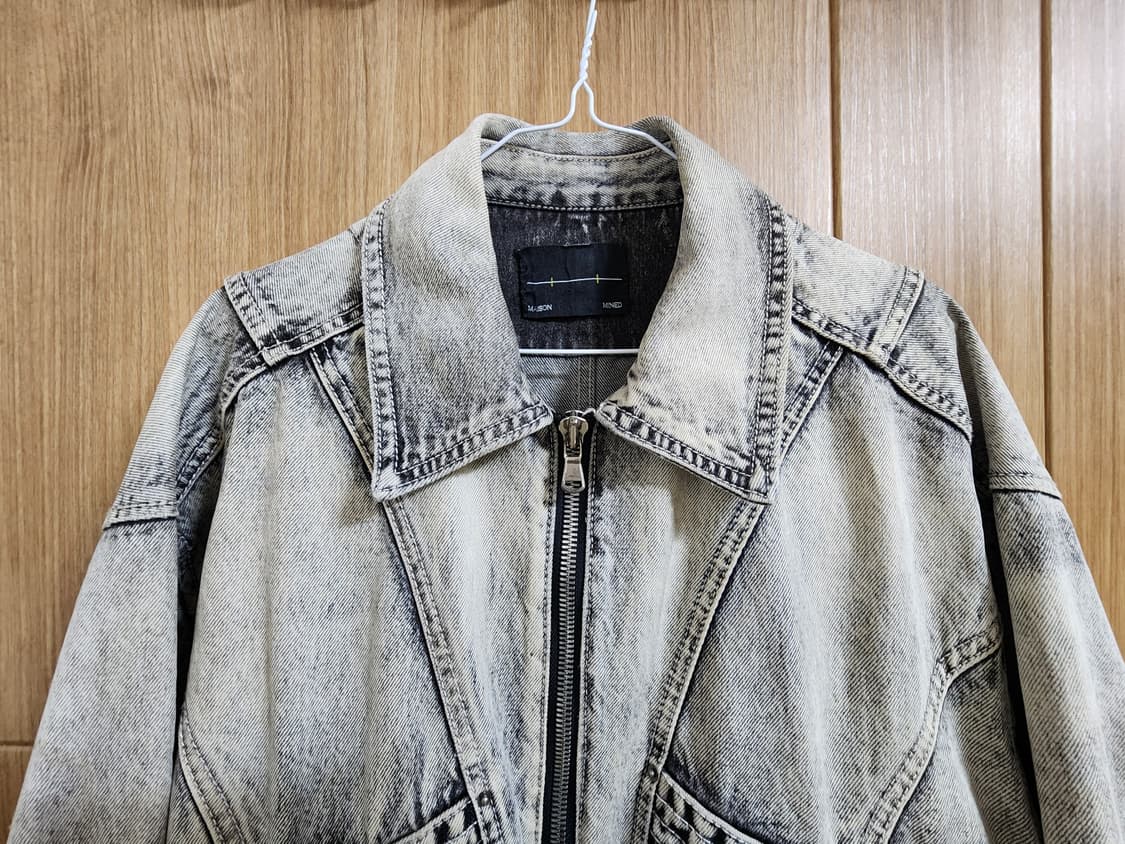 (S)메종미네드 빈티지워싱 데님 봄버 자켓 상품이미지2