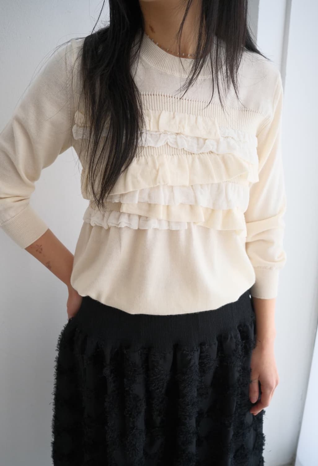 Tricot Comme des Garcons Frill Knit top 상품이미지2
