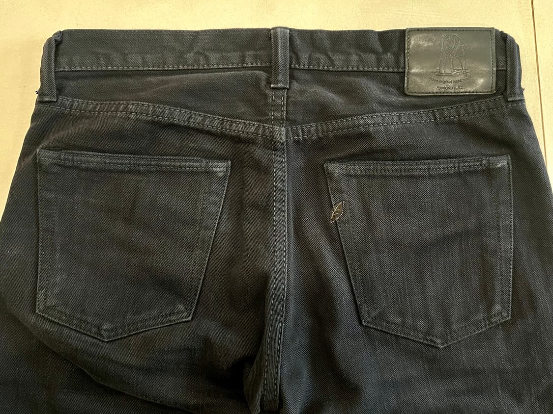 PBJ Black x Black straight denim 32 상품이미지6