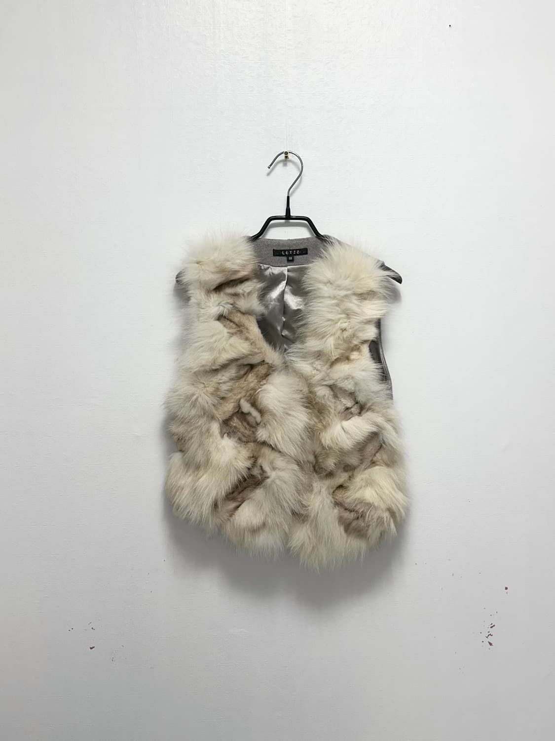 Letzz 폭스 퍼 조끼 빈티지 상품이미지1