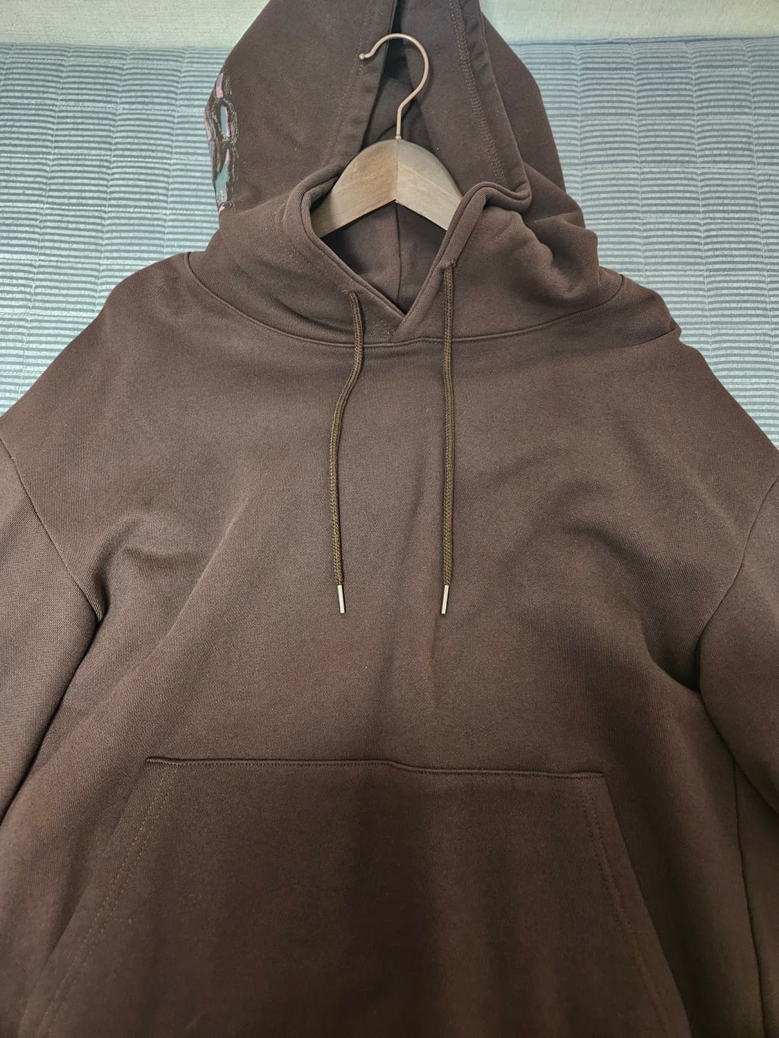 pas 017 본 후드티 브라운 상품이미지1