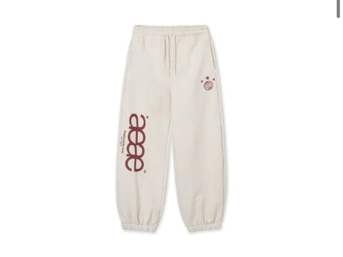 AEAE LOGO SWEATPANTS [OATMEAL] 트레이닝 조거 상품이미지1