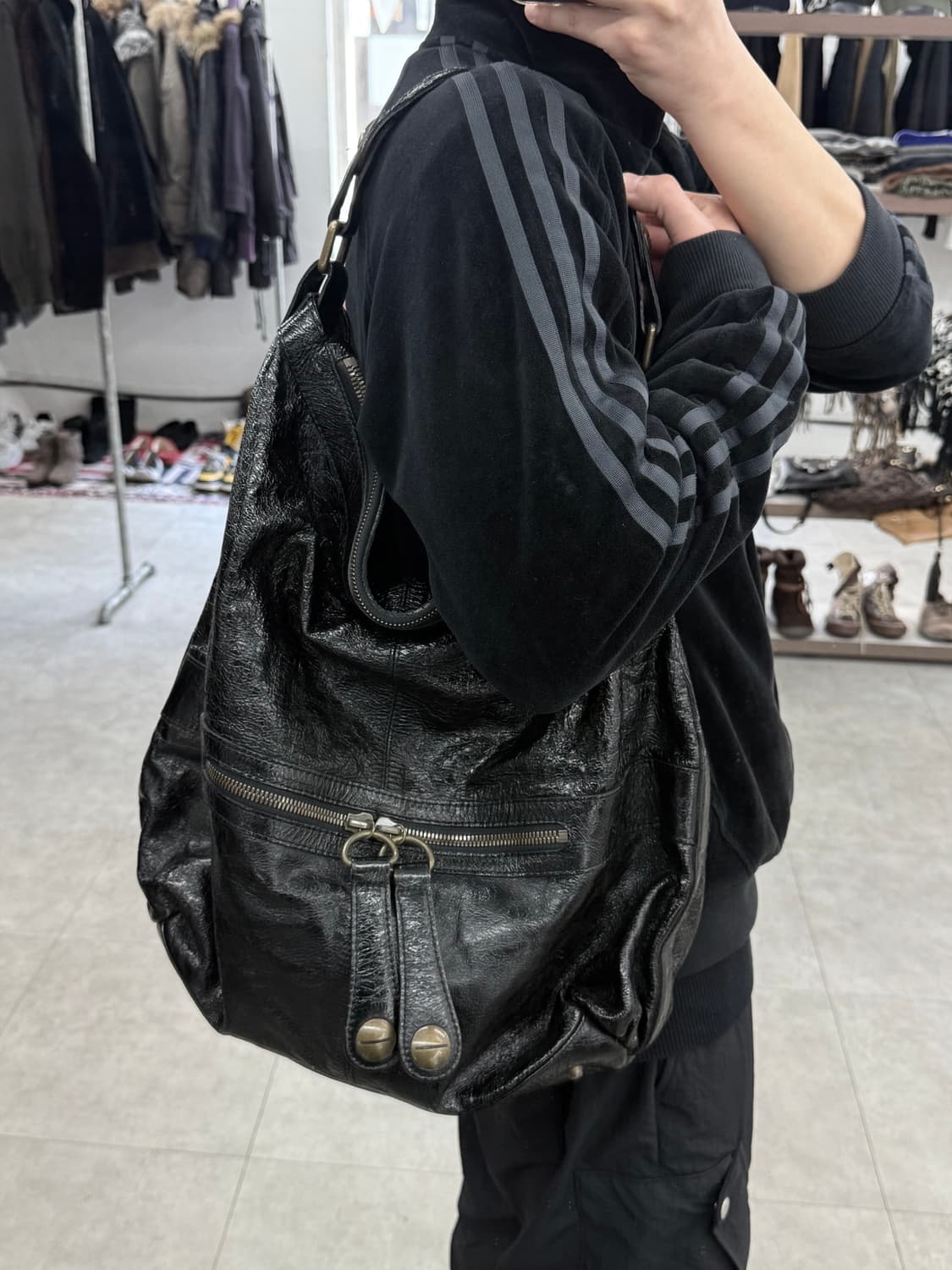 gerard darel 카프 레더 토트백 상품이미지9