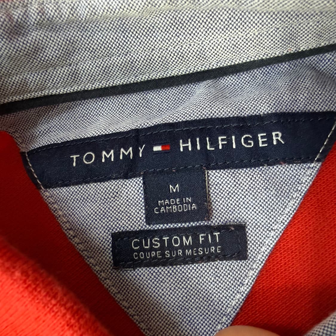 M 타미힐피거 커스텀핏 반팔 카라티 0313T 상품이미지3