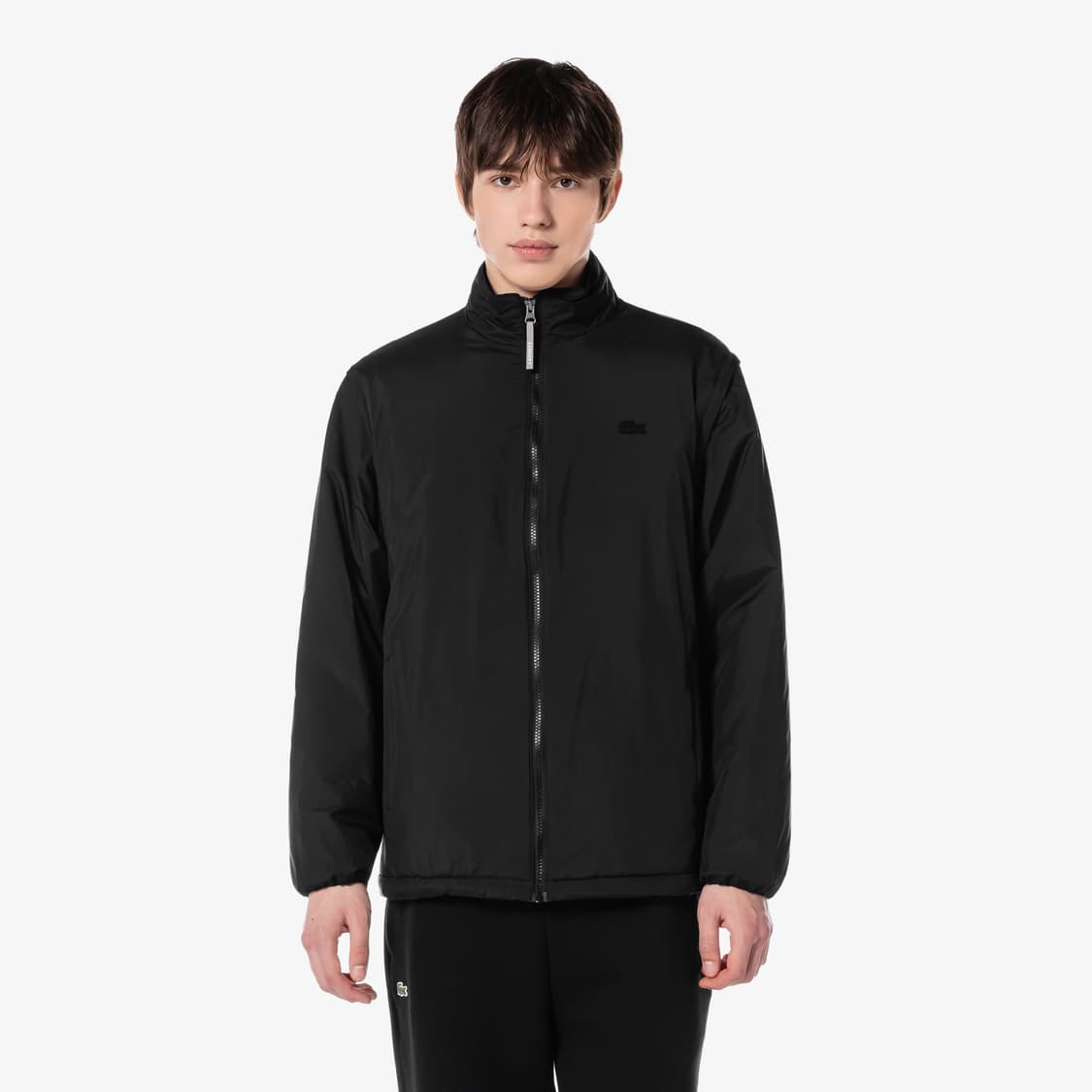 미개봉)동일라코스테 디터쳐블 하이넥 점퍼 바람막이, 베스트 블랙 상품이미지2