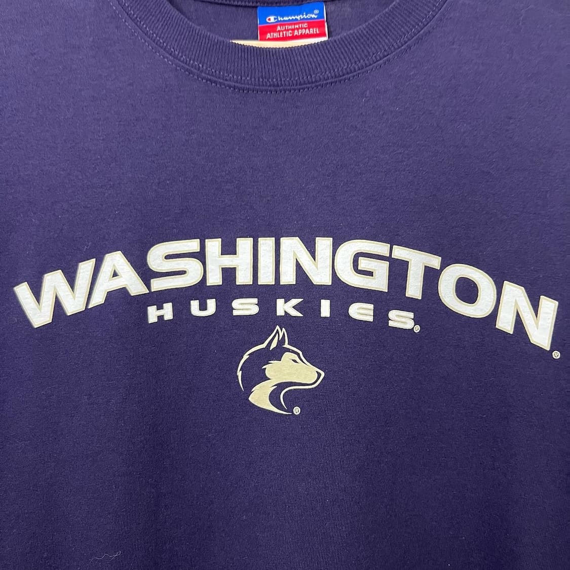 챔피온 딥퍼플 워싱턴 하프 티셔츠 상품이미지3