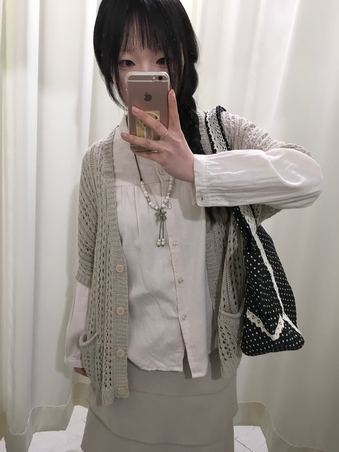 bellmount soft pink blouse 상품이미지4