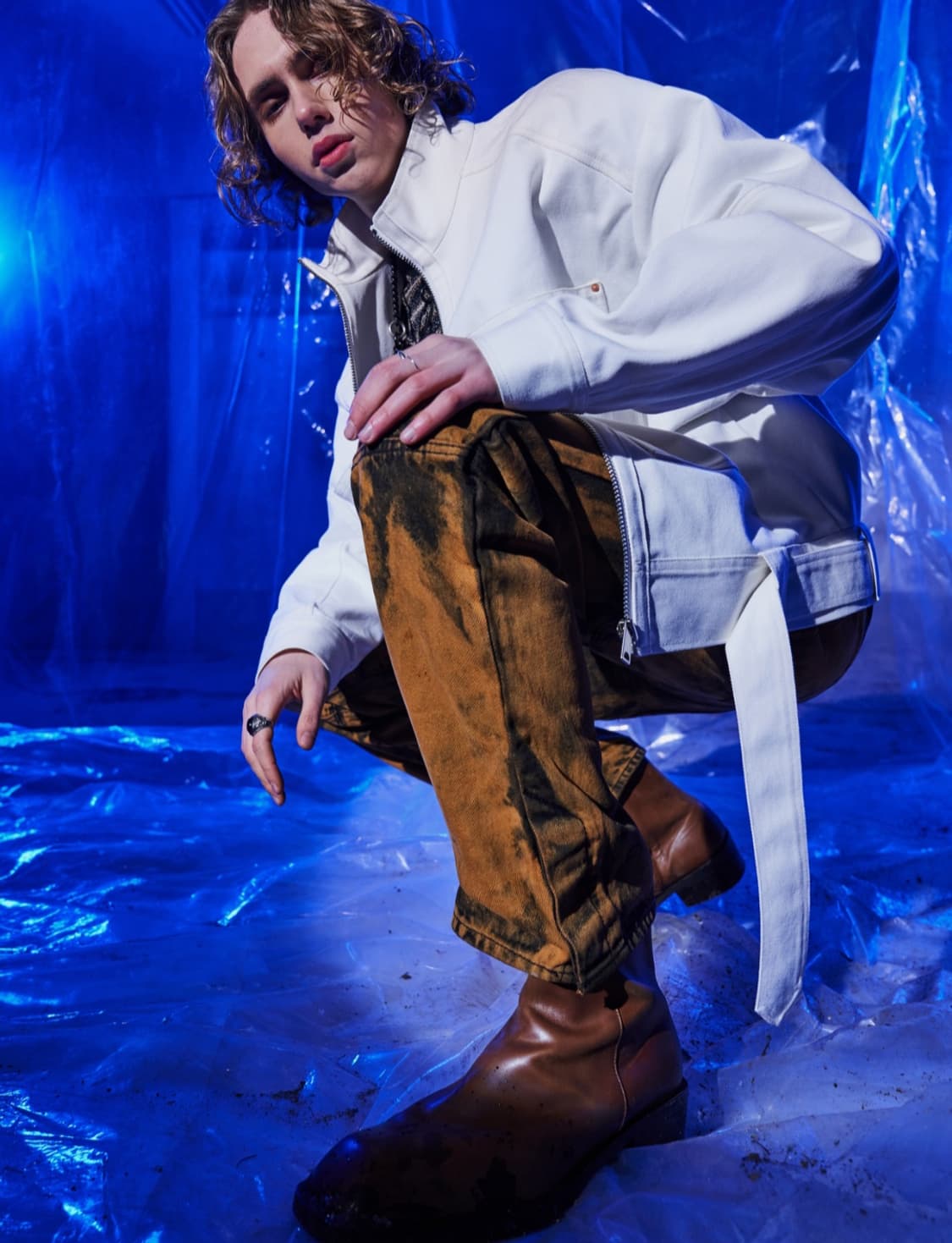 메종미네드 체다 오렌지 커브 데님팬츠 50 상품이미지2