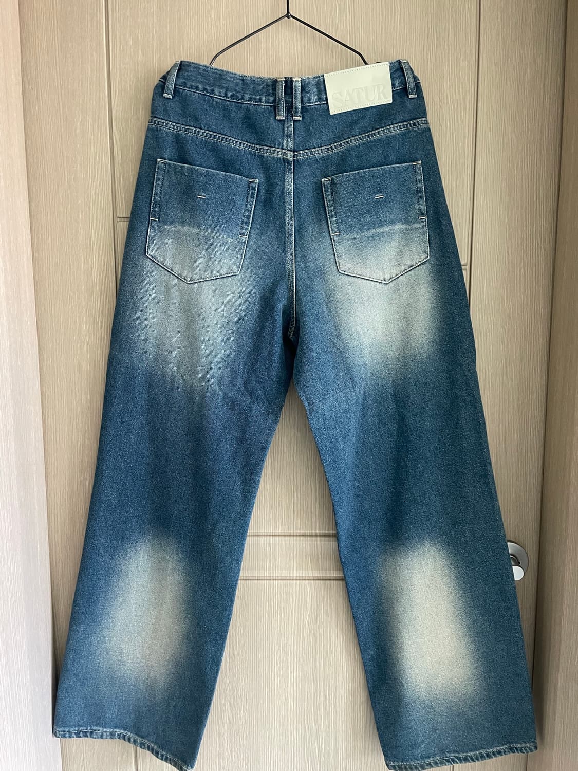SATUR 블루클린 뉴트로 와이드 데님 상품이미지5