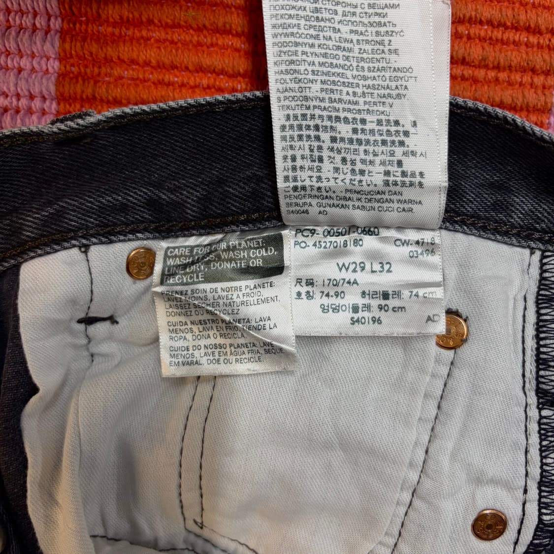 리바이스 501 블랙 데님 (30) 상품이미지8