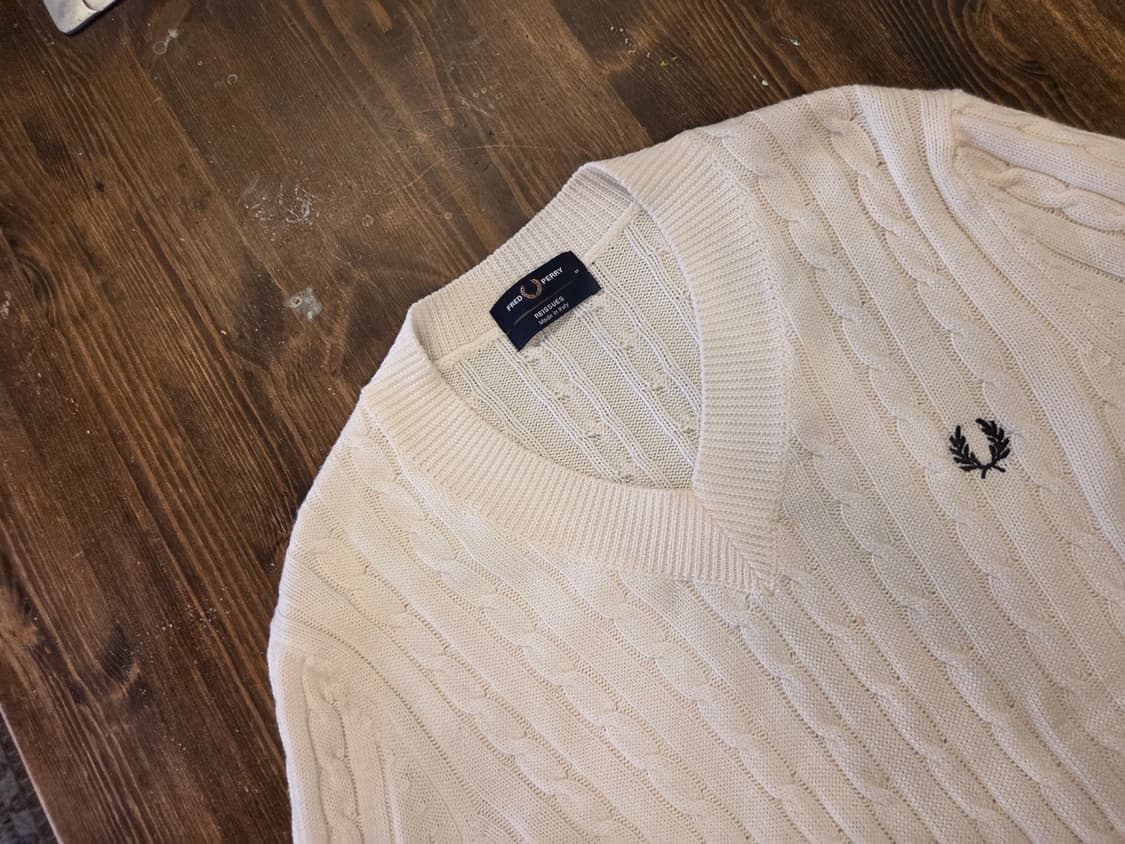 프레드 페리 케이블니트 상품이미지2