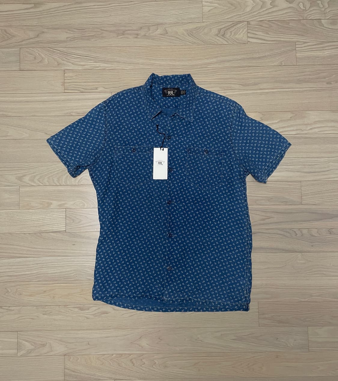 rrl 오픈 카라 린넨 반팔 셔츠 팝니다 상품이미지1