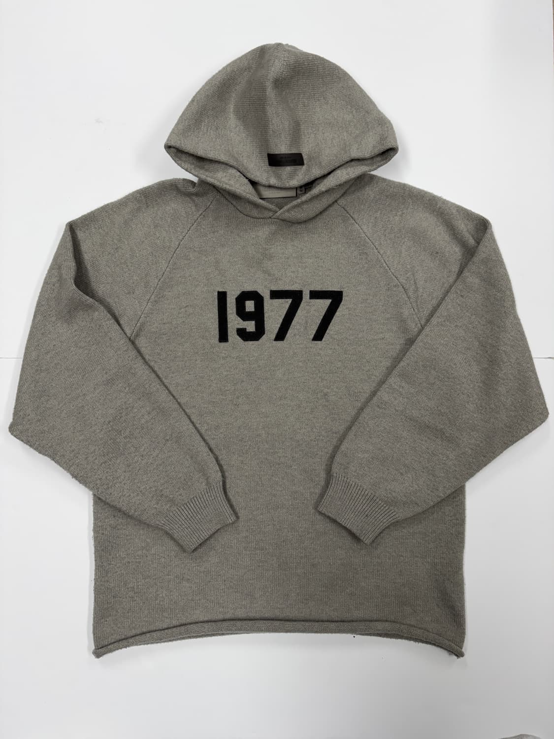 에센셜 그레이 니트 후드 상품이미지1