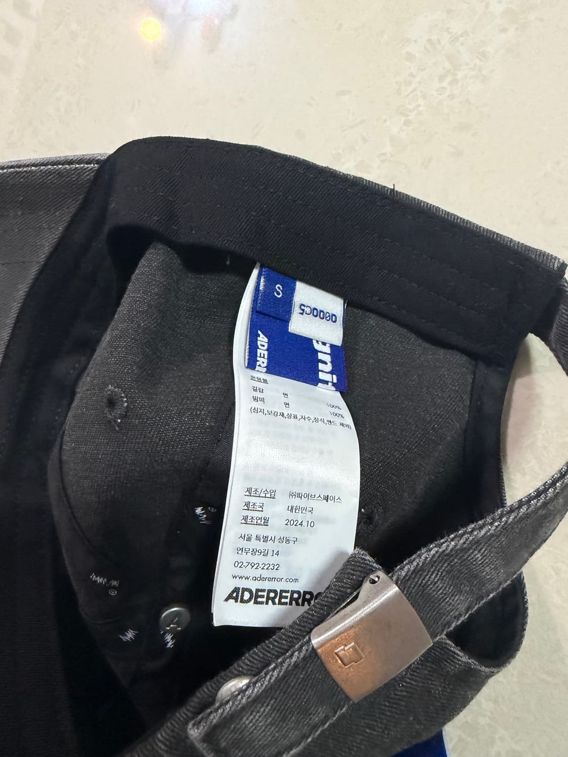 아더에러 시그니피컨트 TRS 태그 캡 01 차콜 상품이미지4