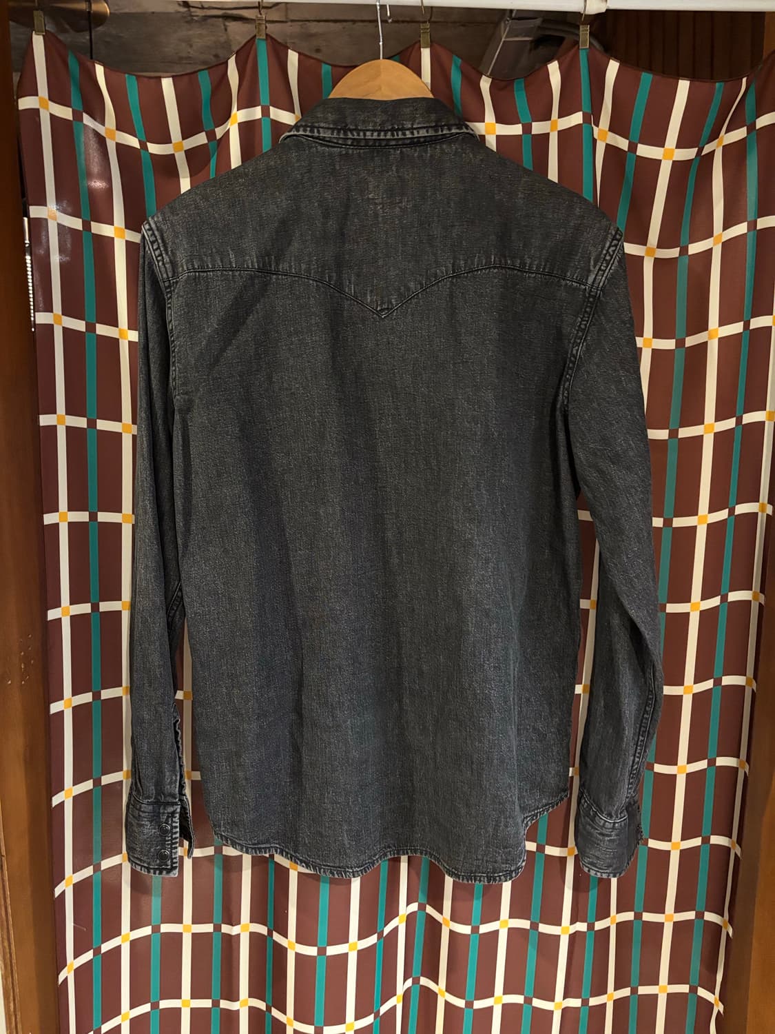 리바이스 블랙 데님 웨스턴 셔츠 상품이미지5