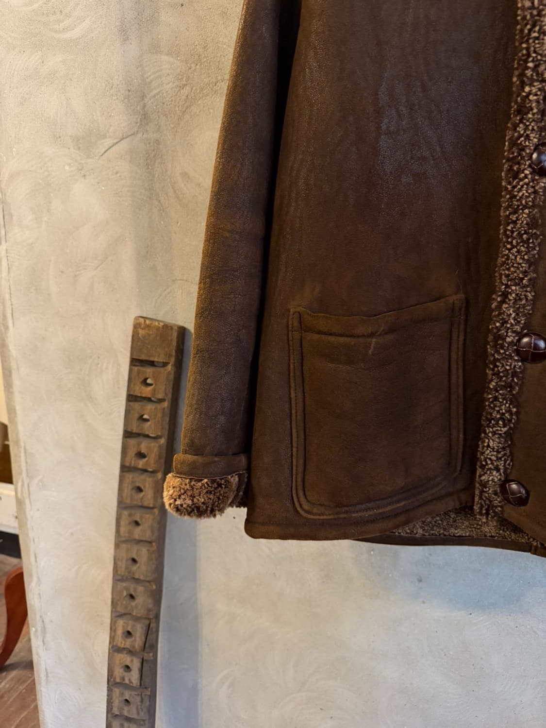 오웬베리 시어링 레더 카코트 100 상품이미지10