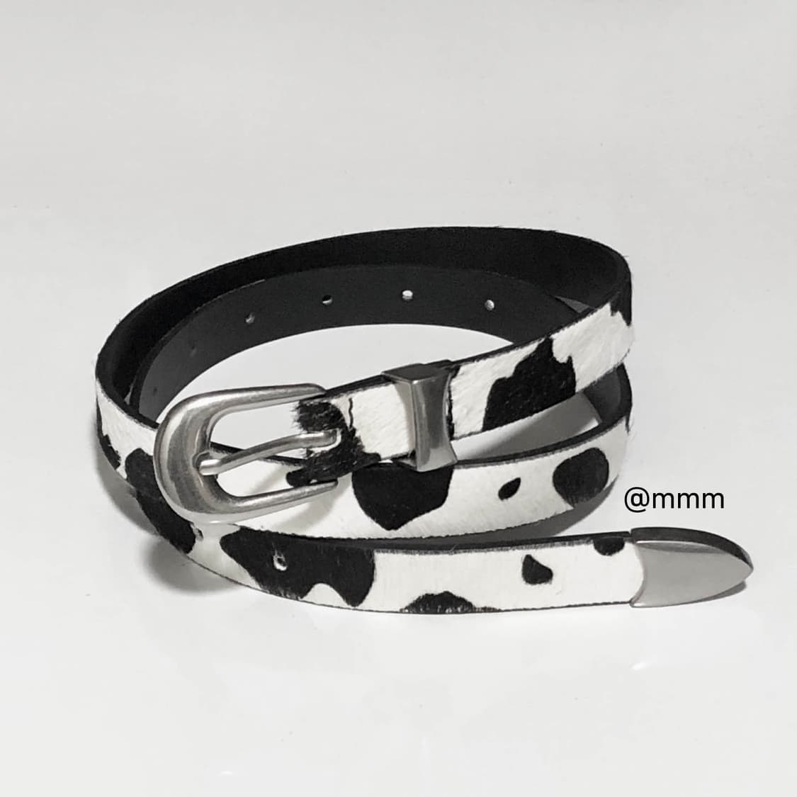 [리얼송치] 카우헤어 송치털 웨스턴 벨트🐂 상품이미지1