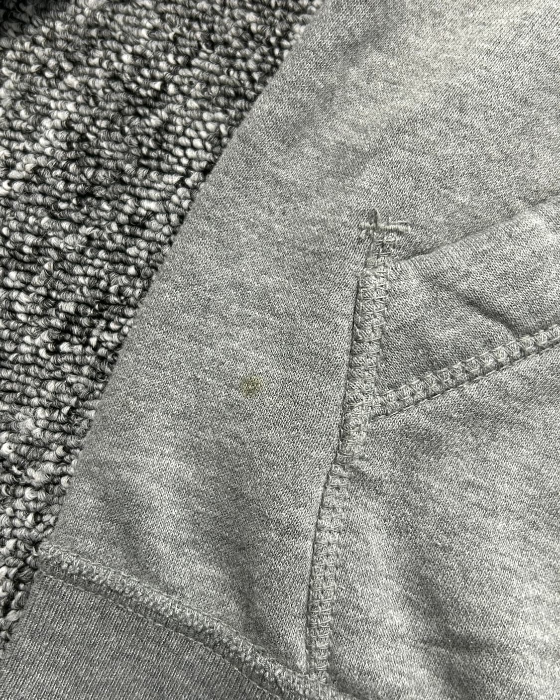  후아유 y2k 자수로고 그레이 후드집업 상품이미지7