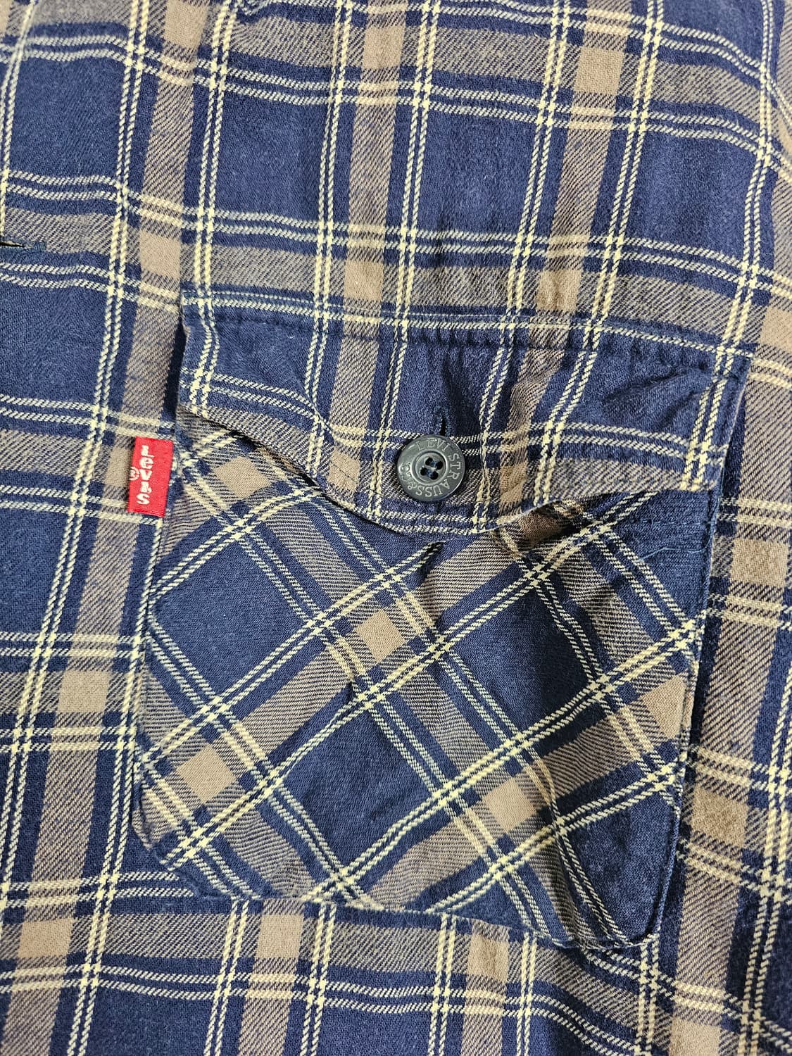 [XL] 리바이스 레드 버팔로 체크 퀄팅 패딩 셔츠 자켓 상품이미지3