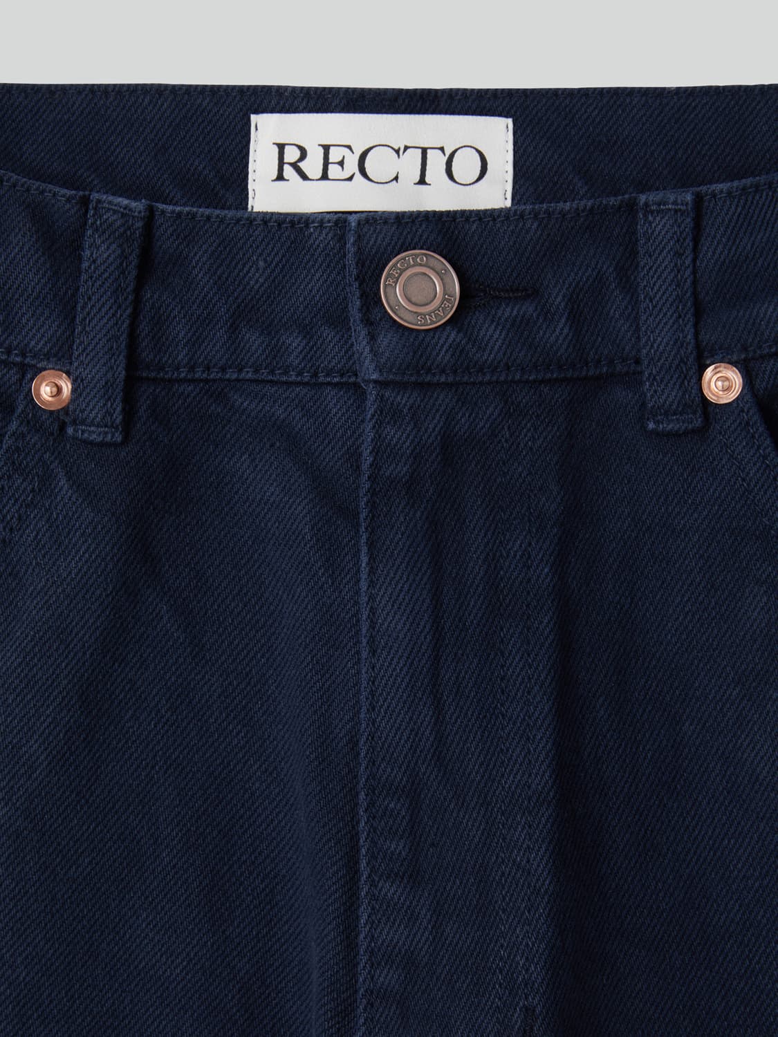 렉토 26SS 레귤러핏 데님 팬츠 인디고 네이비 상품이미지8
