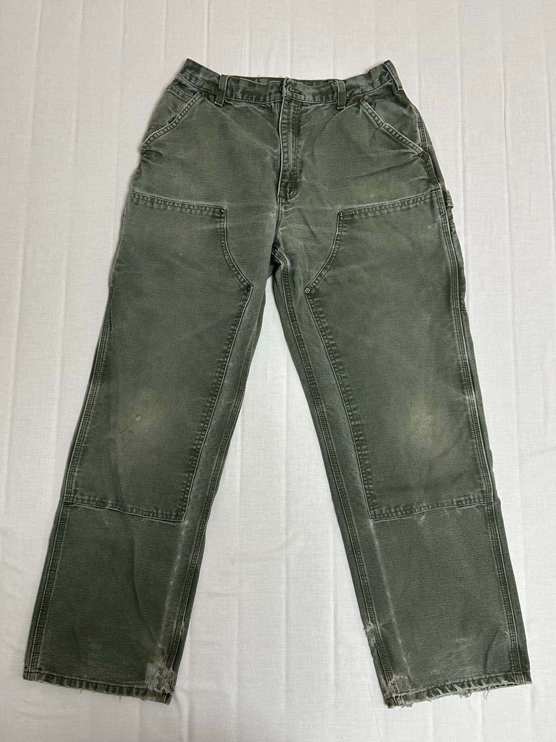 칼하트 더블니 팬츠 그린 상품이미지2