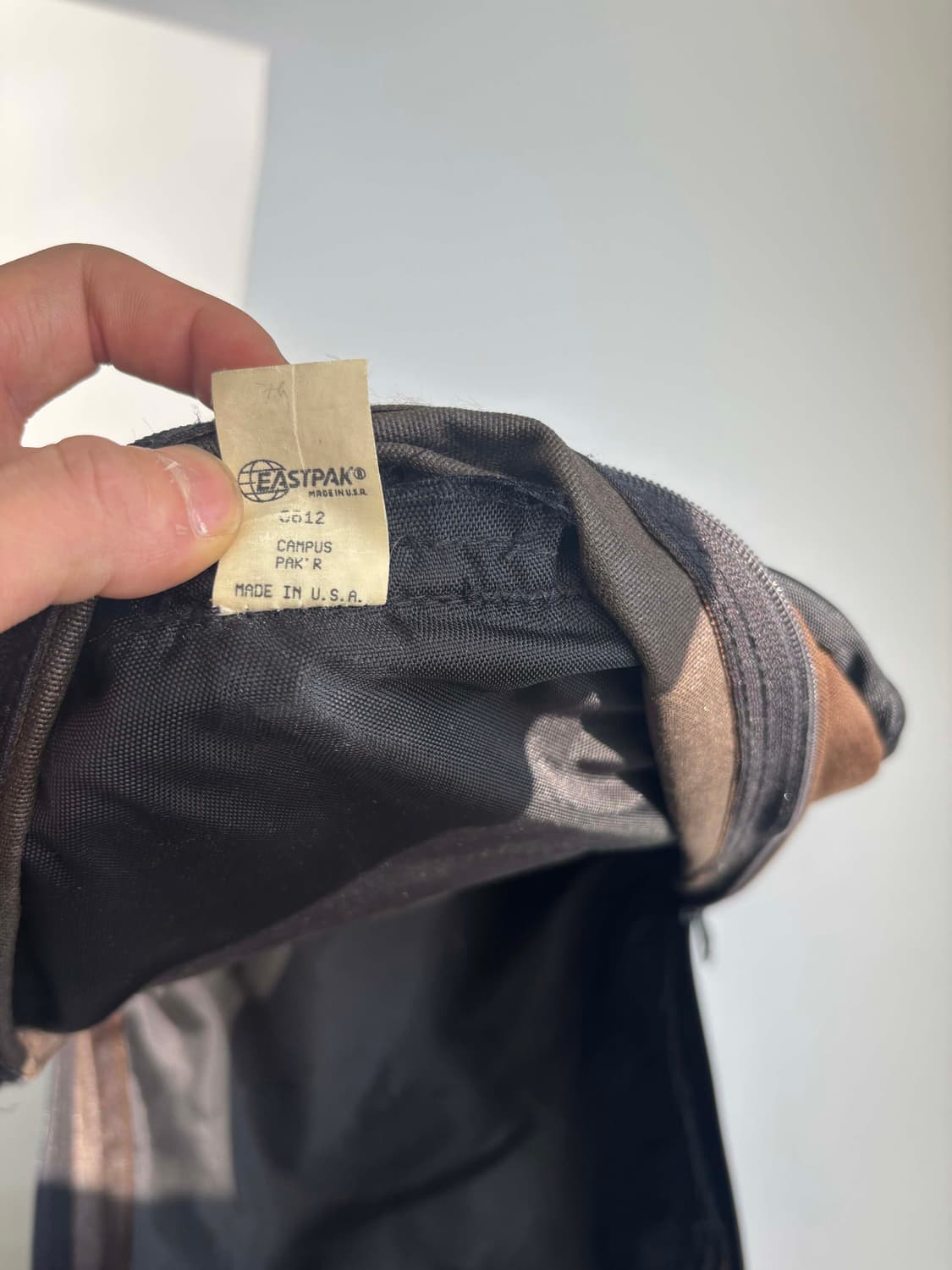 90s 이스트팩 가죽 백팩 브라운 made in usa 상품이미지8