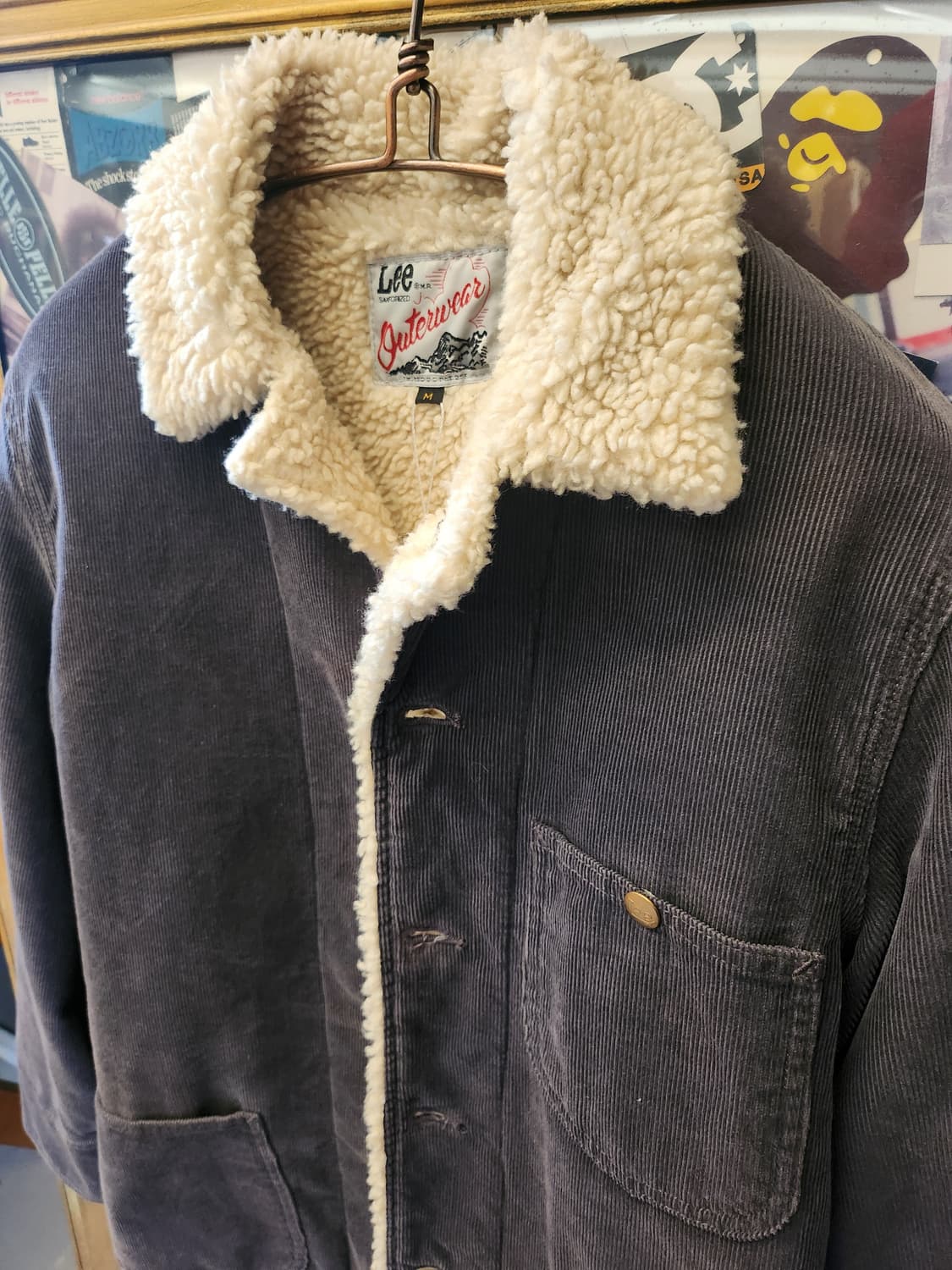 Lee Navy Corduroy Shearling Jacket 상품이미지3