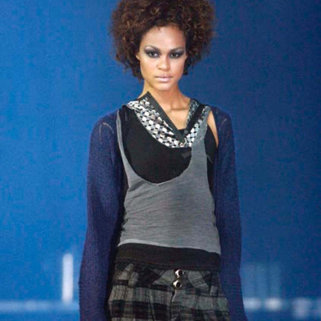 2000s 쿠스토 바르셀로나 런웨이 니트 레이어드 나시 상품이미지1