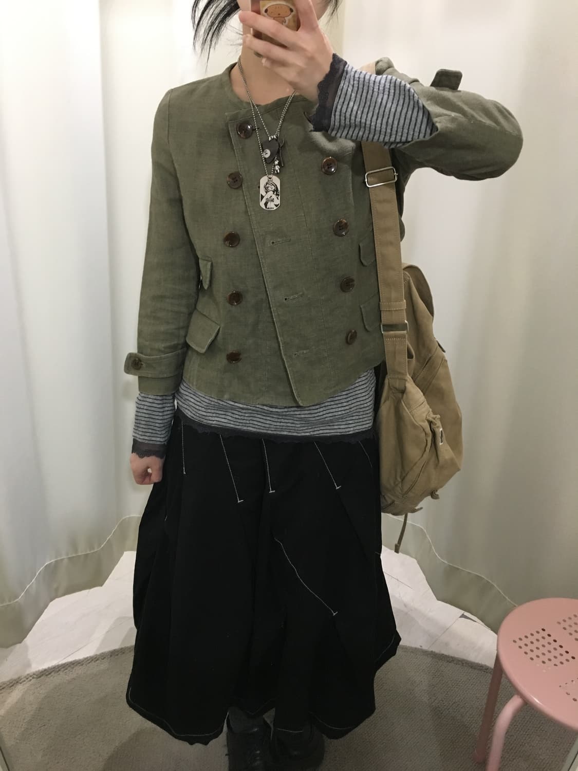 Double-Breasted Linen Jacket 상품이미지2