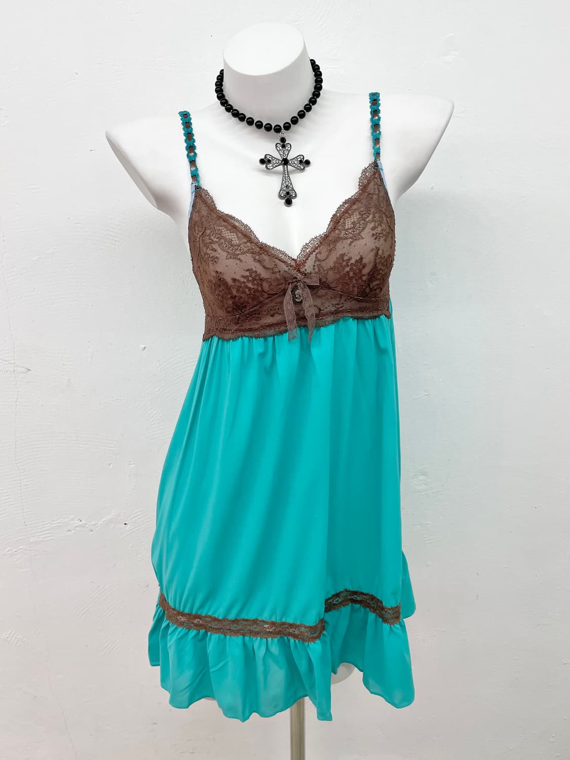 페어리 민트초코 레이스 슬립 상품이미지1