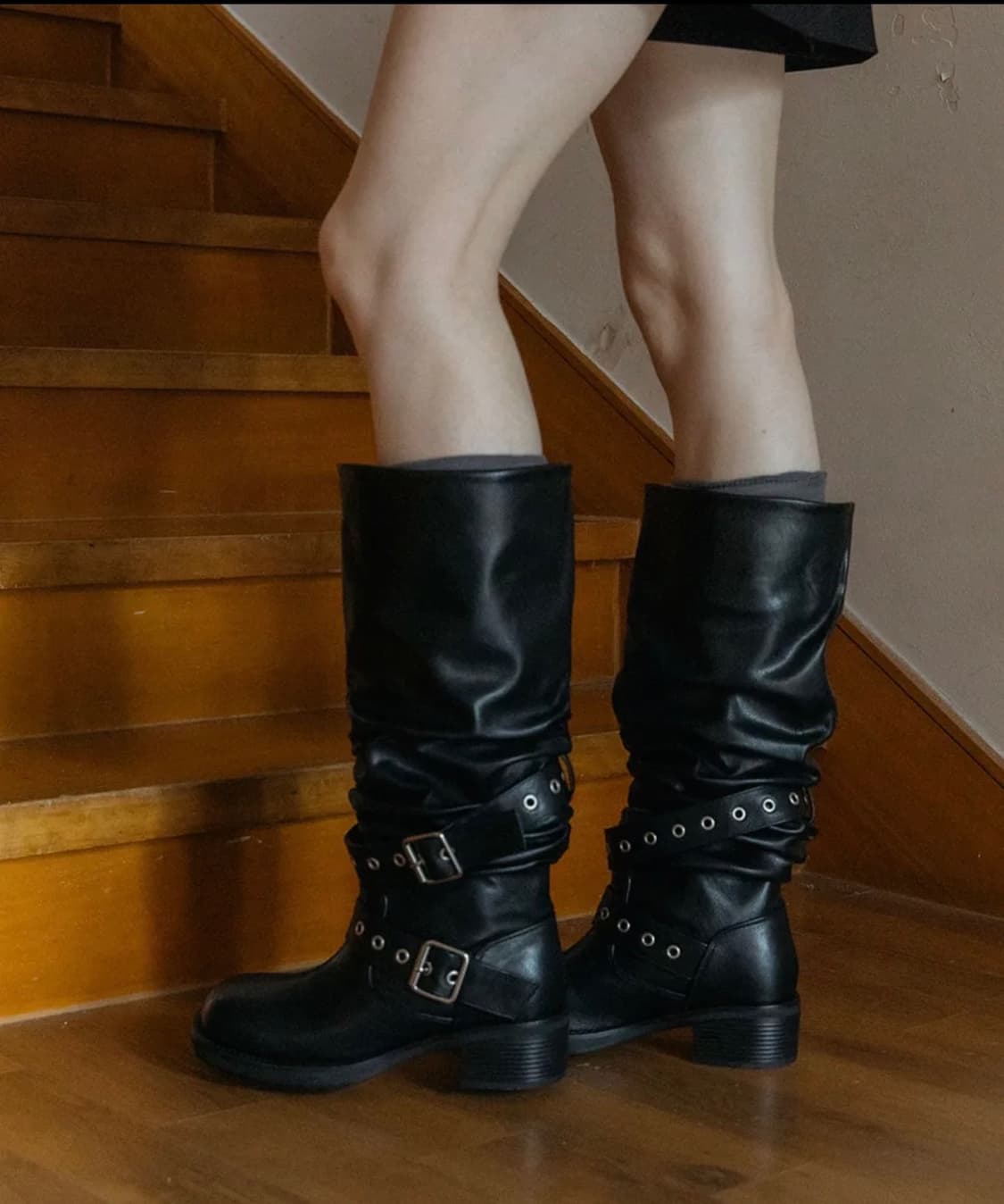 에펠클래식 JUDE Long boots_ black 쥬드 롱 부츠 5cm 상품이미지1