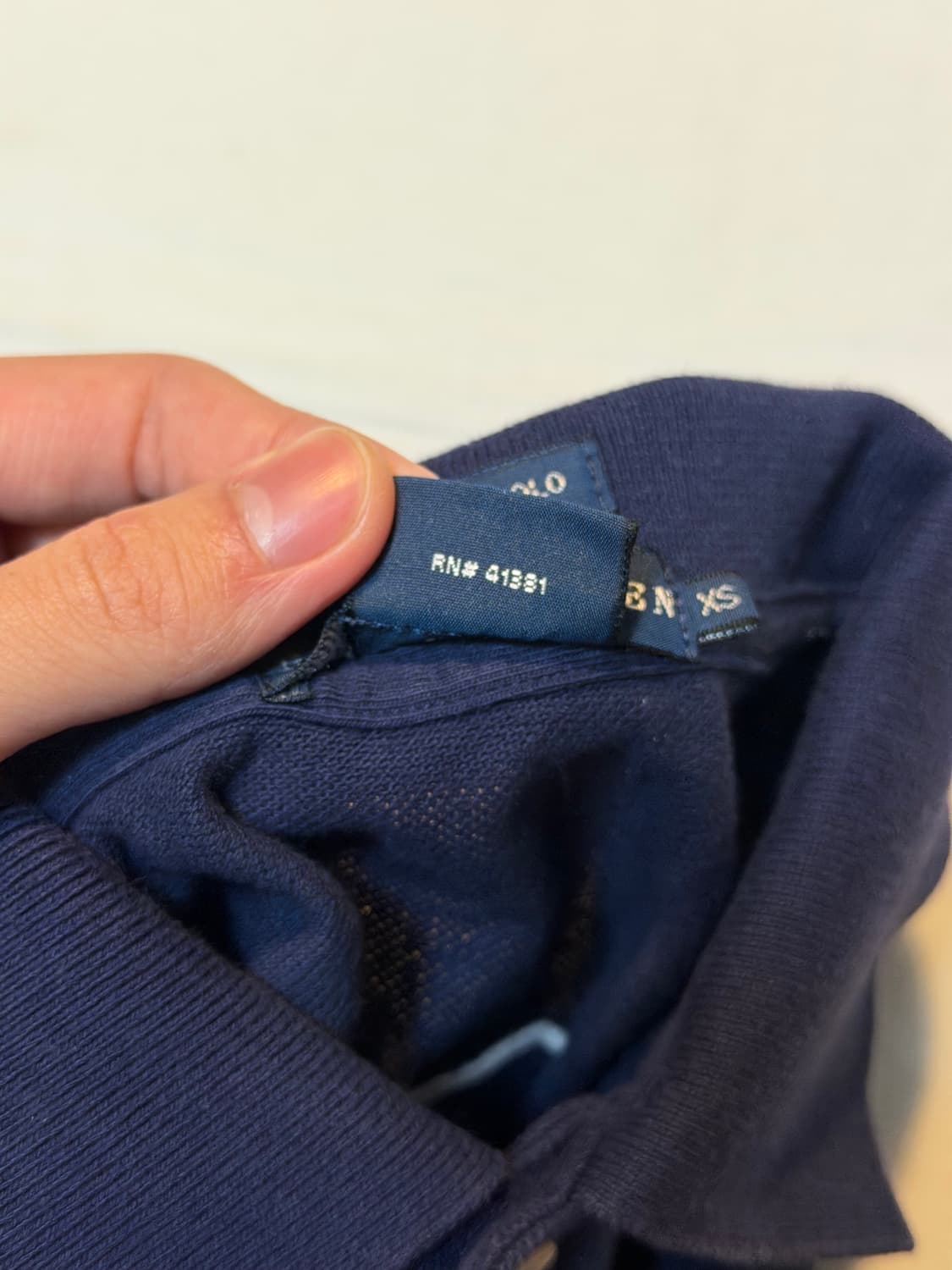 폴로 빅포니 치프키프 딱붙핏 잉글랜드 카라티 네이비 상품이미지5