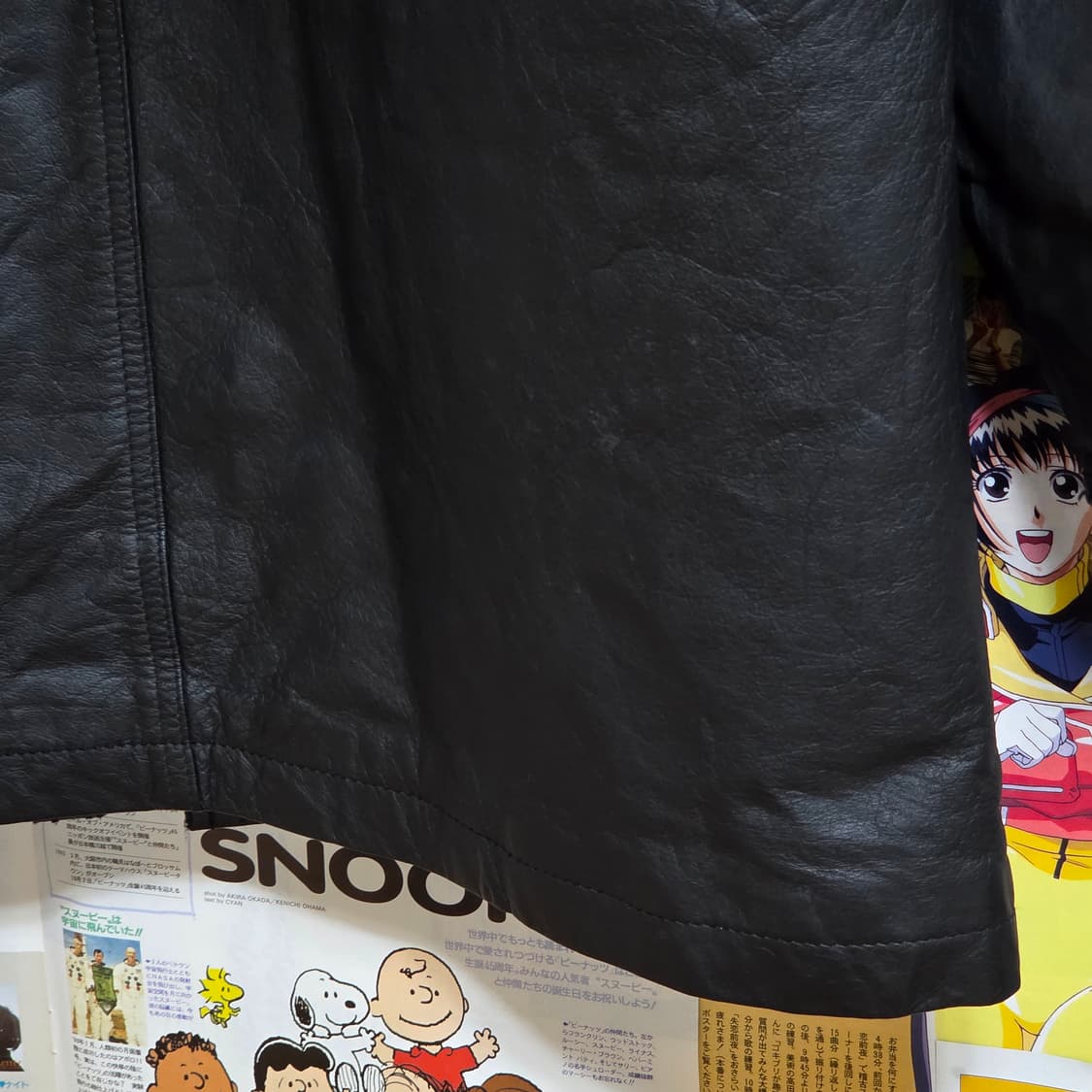 JPN 소가죽 누빔 미디 코트 자켓 상품이미지9