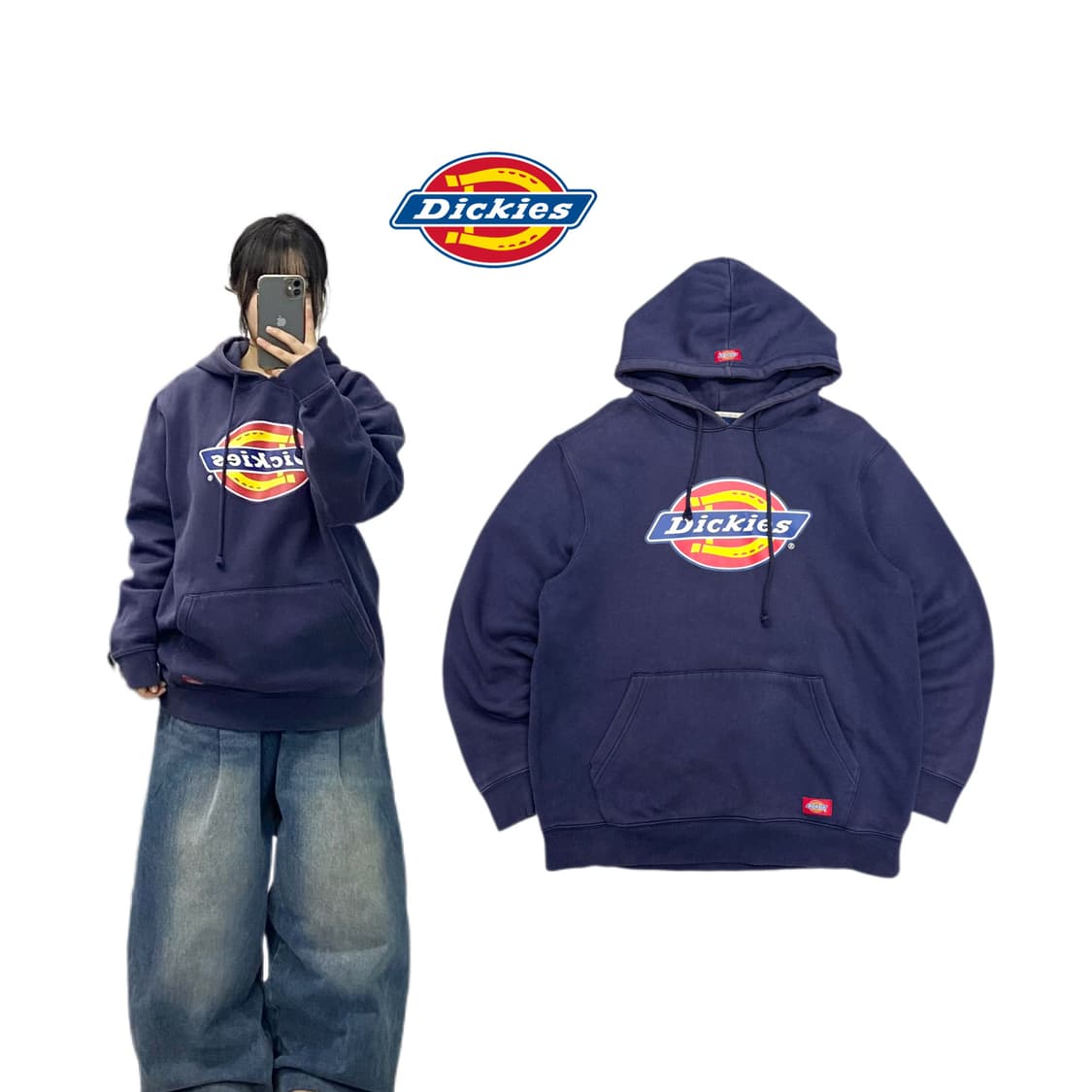 디키즈 빅로고 스케이터 스웻 후드티 상품이미지1